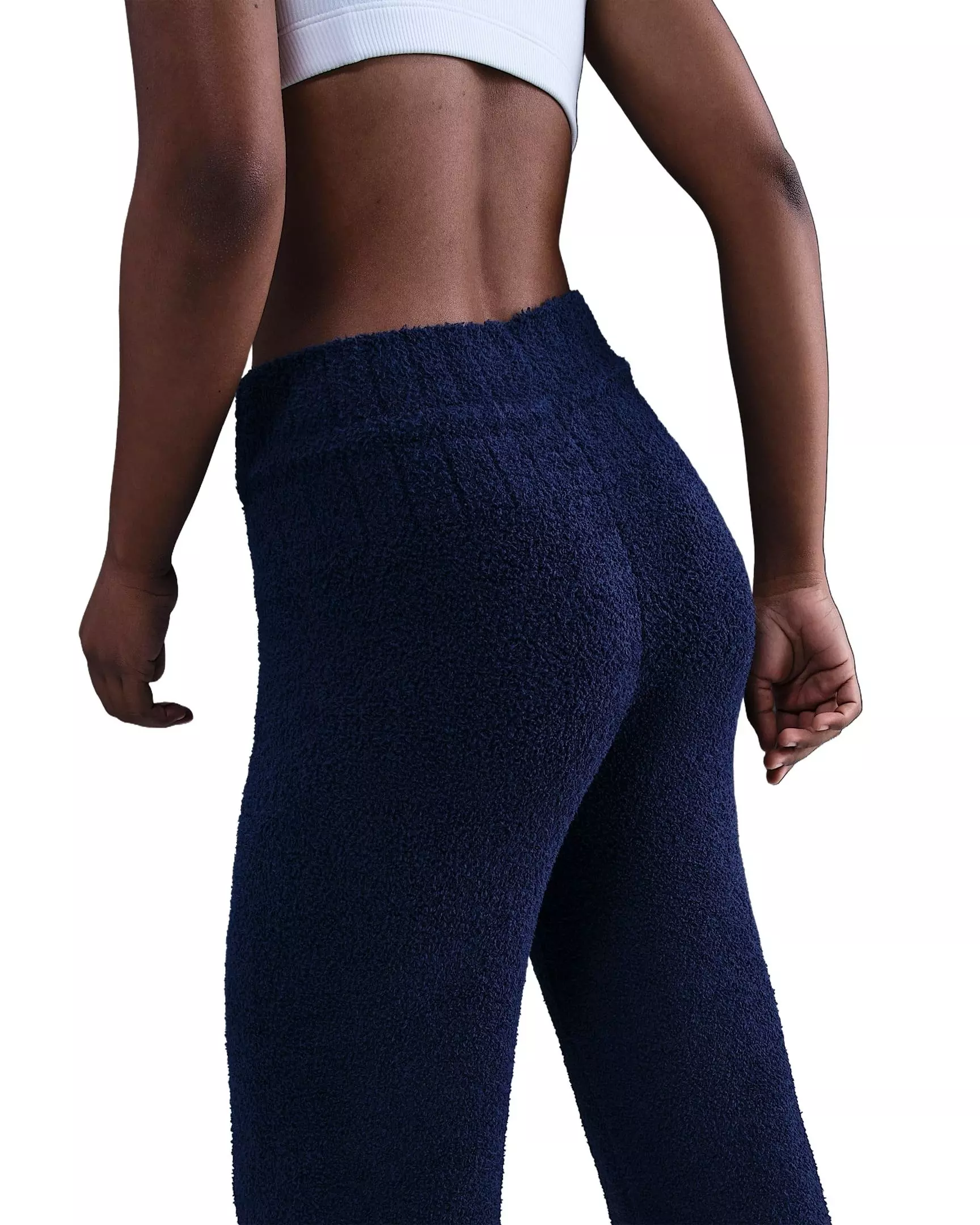Nike Women's Sportswear Phoenix Cozy Bouclé Slim Knit Pants - Blue - BLUE