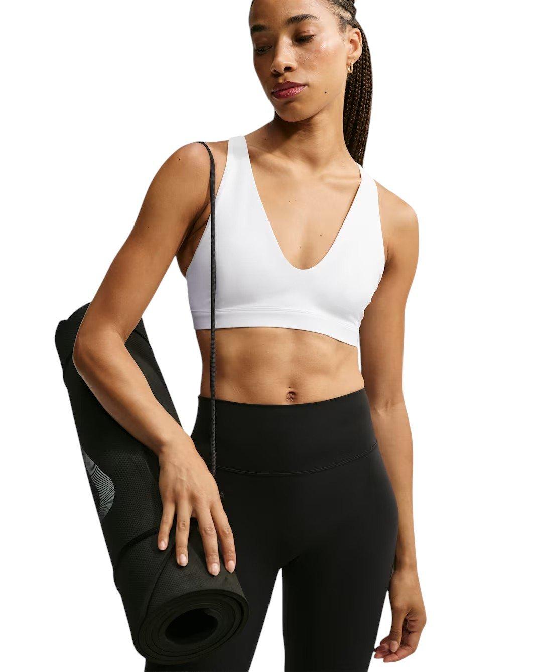 Nike Women's Indy Lt-Support Strappy Sports Bra - White - WHITE