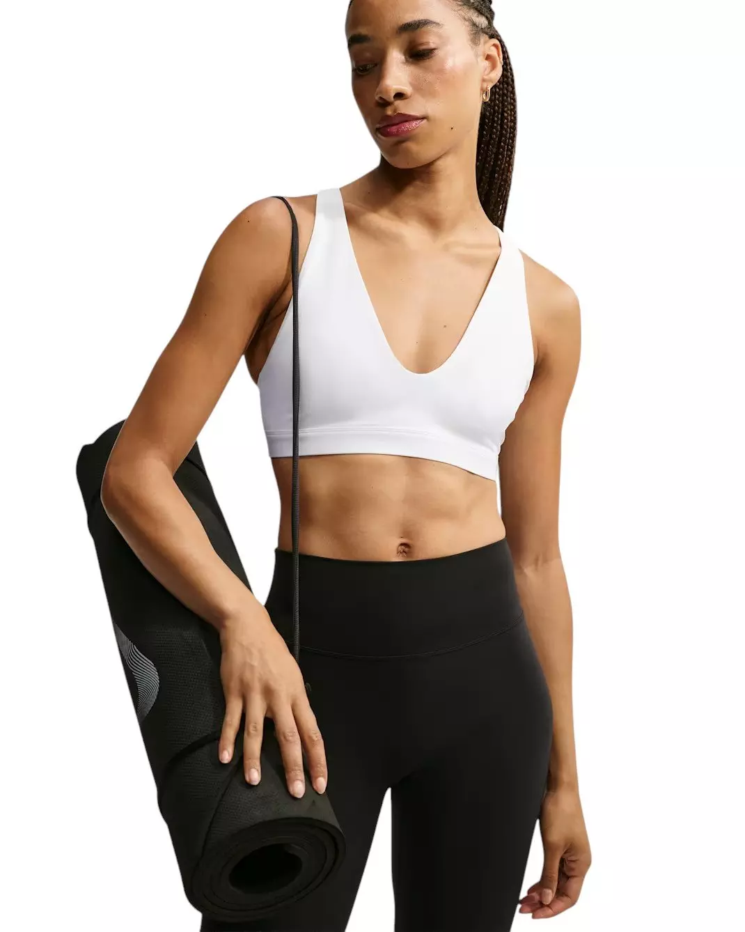 Nike Women's Indy Lt-Support Strappy Sports Bra - White - WHITE