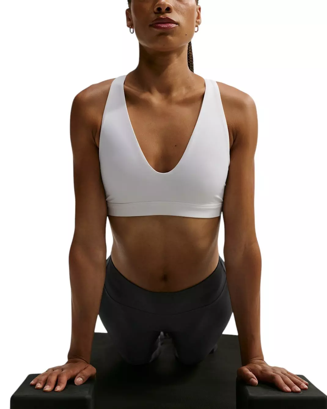 Nike Women's Indy Lt-Support Strappy Sports Bra - White - WHITE