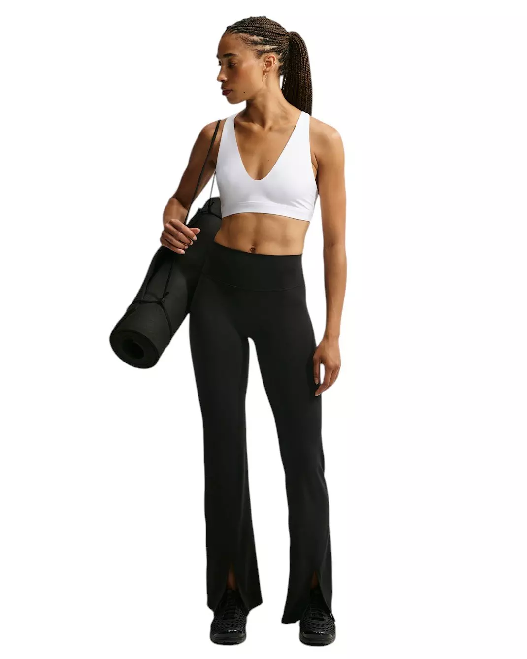 Nike Women's Indy Lt-Support Strappy Sports Bra - White - WHITE