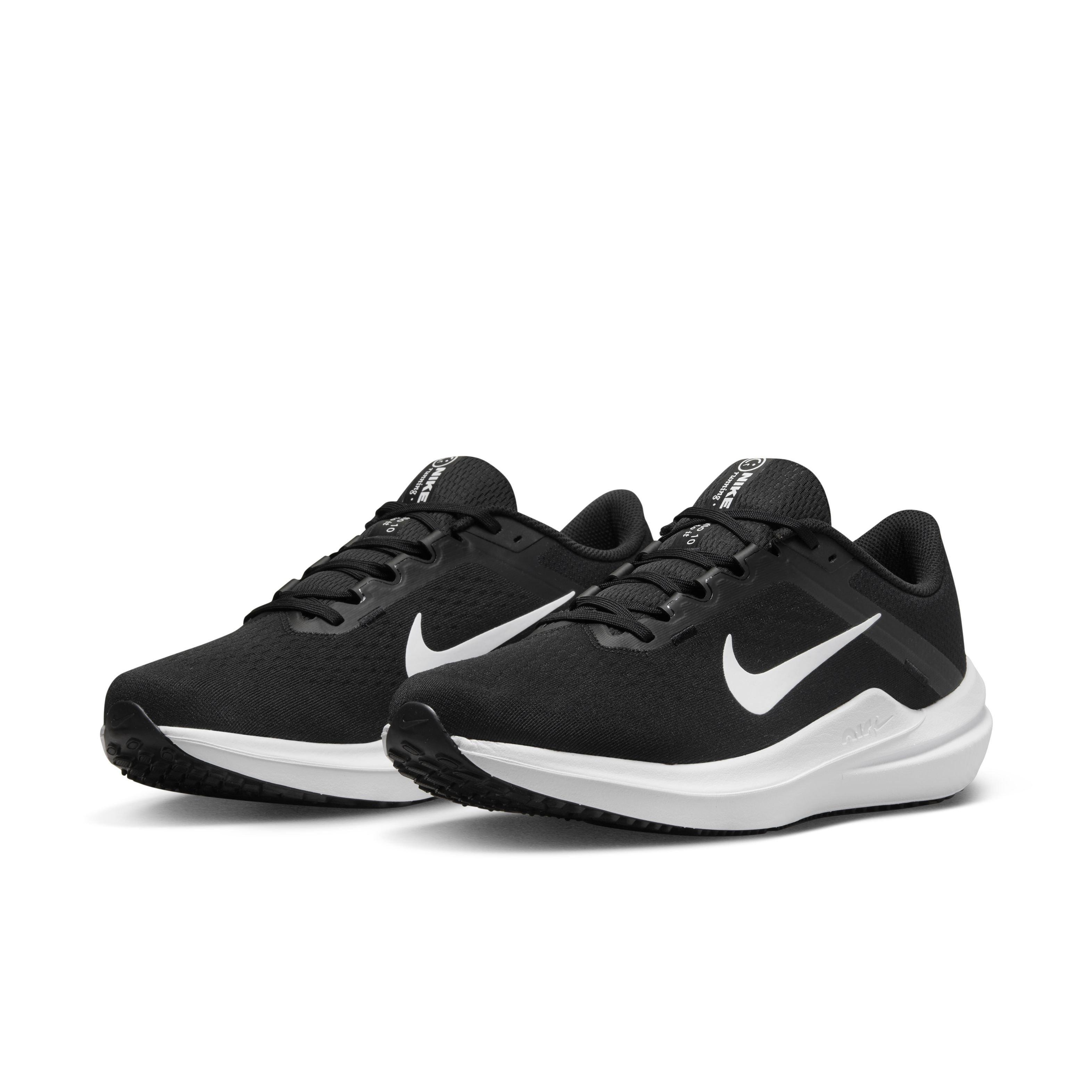 Nike Winflo 10 "Black/Black/White" Men's Running Shoe - BLACK/BLACK/WHITE Thumbnail View 3