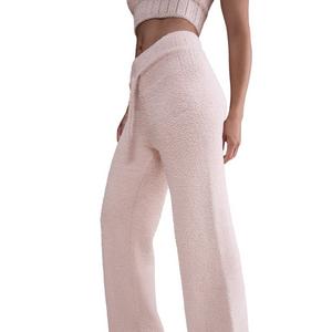 Nike Women's Sportswear Phoenix Cozy Bouclé Slim Knit Pants - Pink