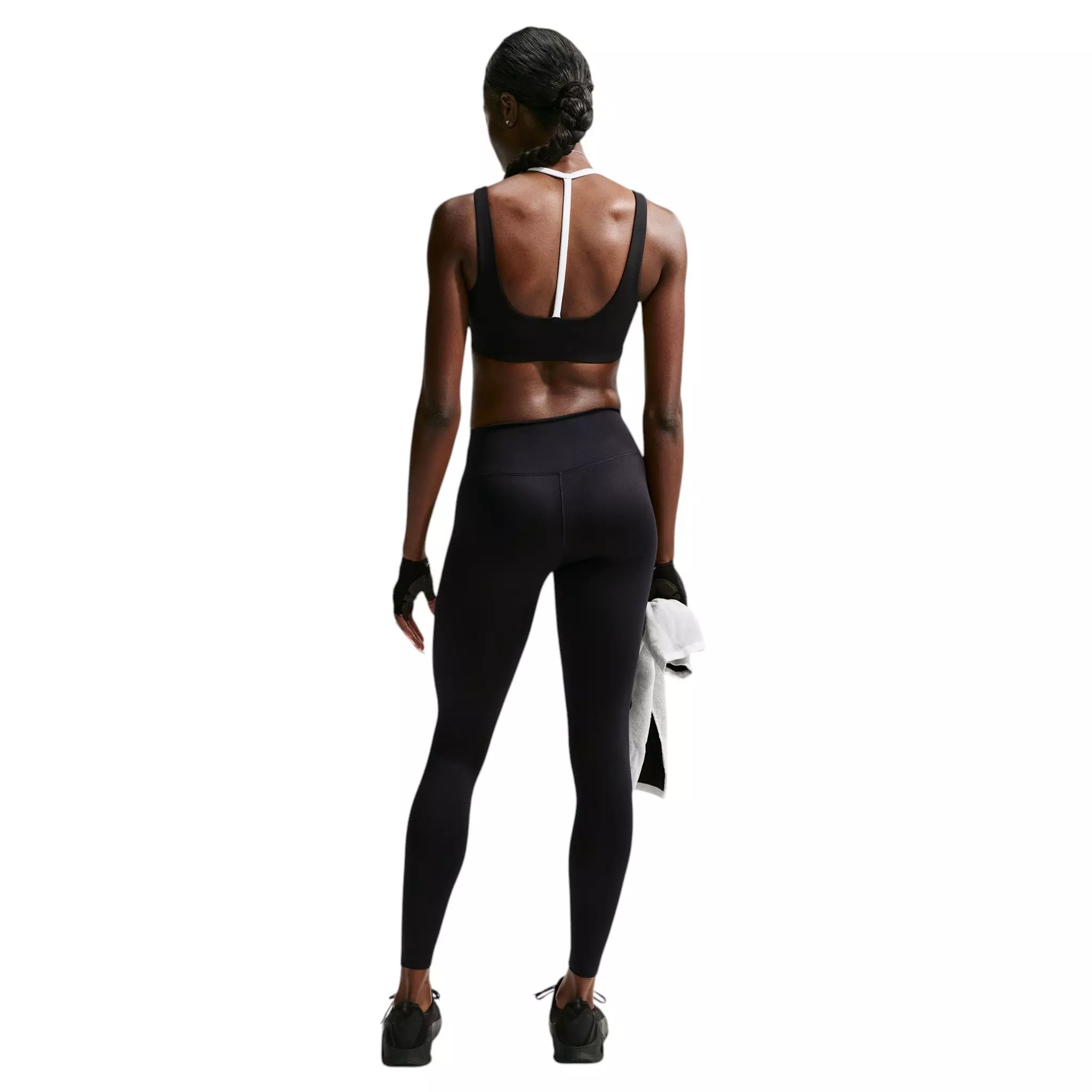 Nike Women's One Lt-Support Strappy E+ Sports Bra - Black - BLACK