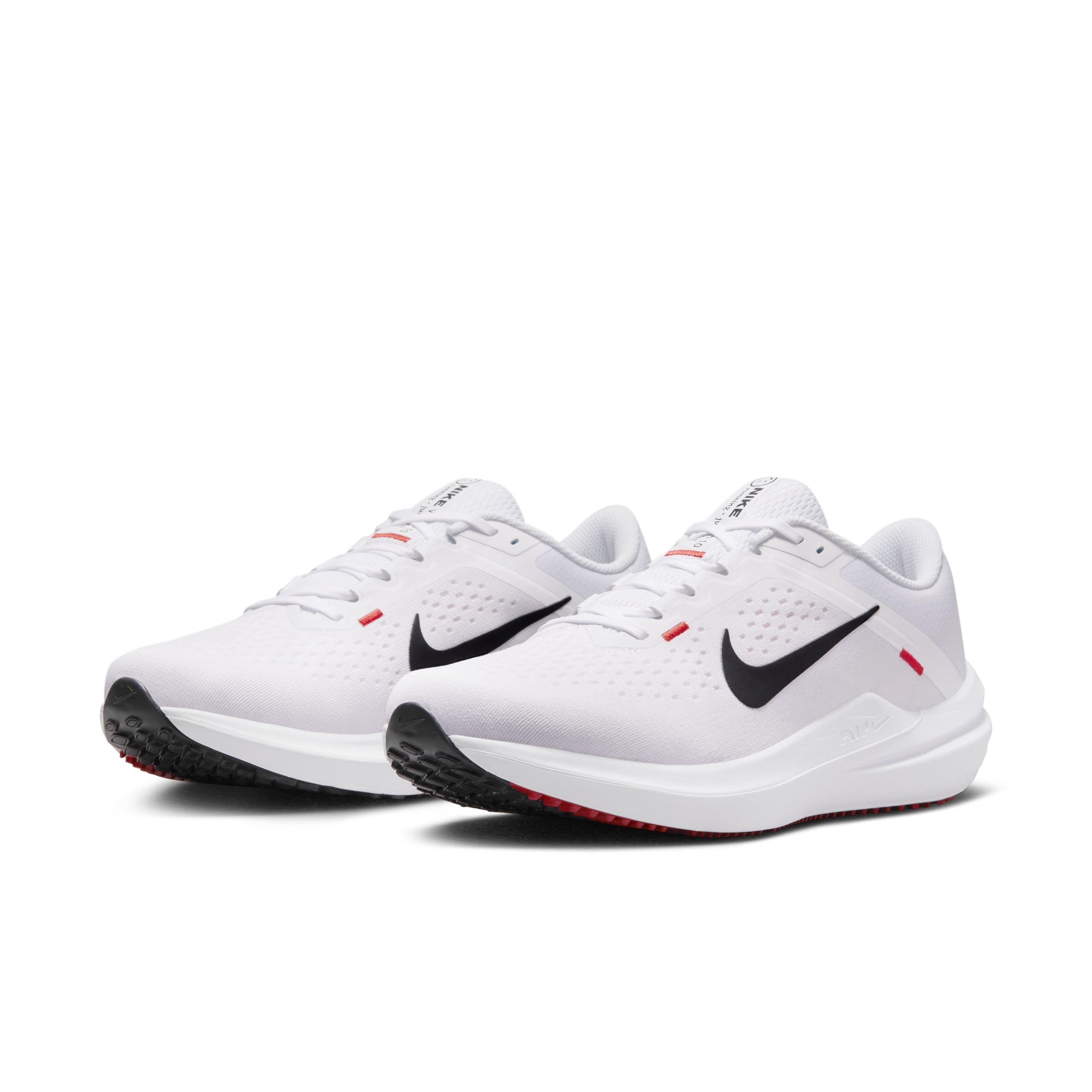 Nike Winflo 10 "White/Light Crimson/Black" Men's Running Shoe - WHITE/LT CRIMSON/BLACK Thumbnail View 3