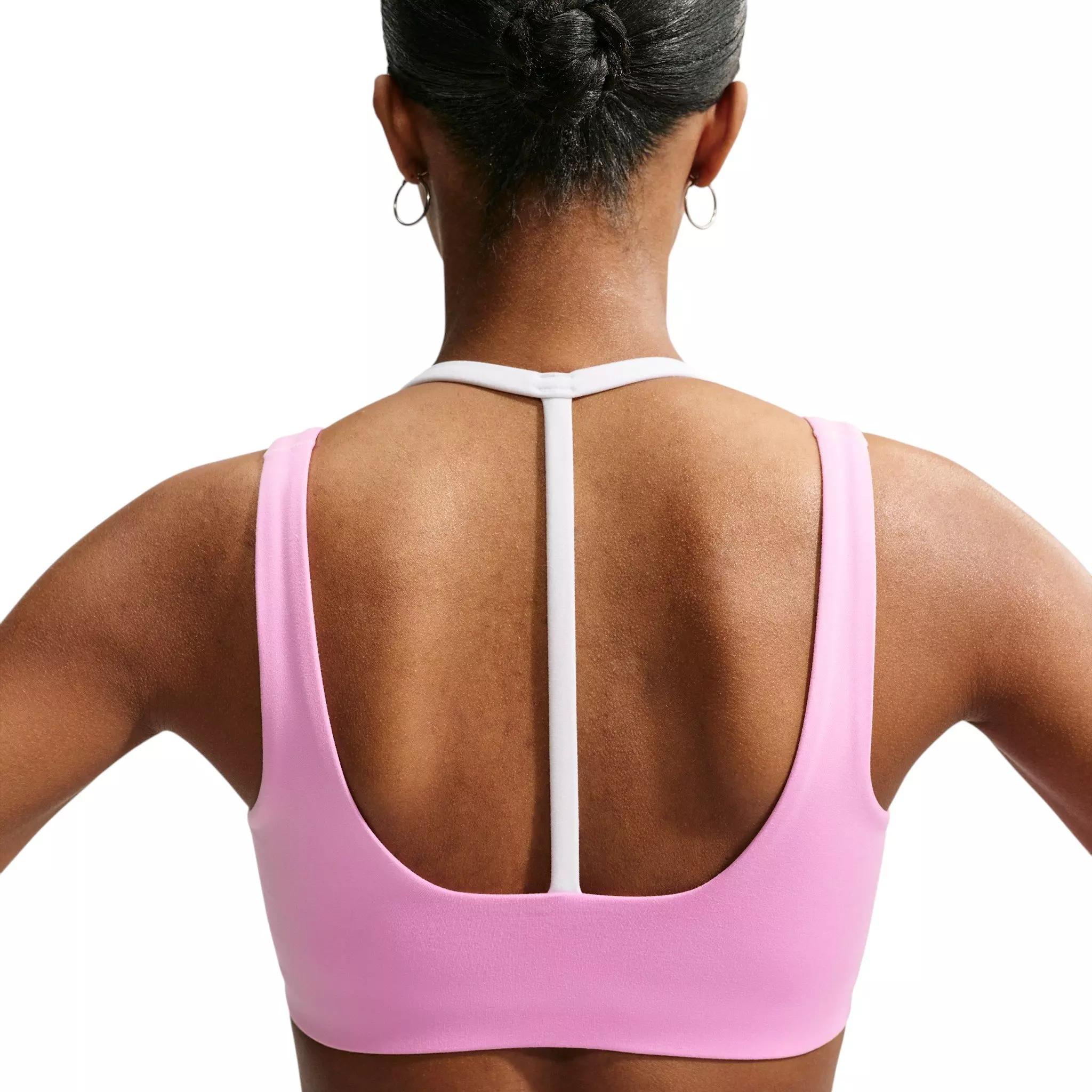 Nike Women's One Lt-Support Strappy E+ Sports Bra - Pink - PINK