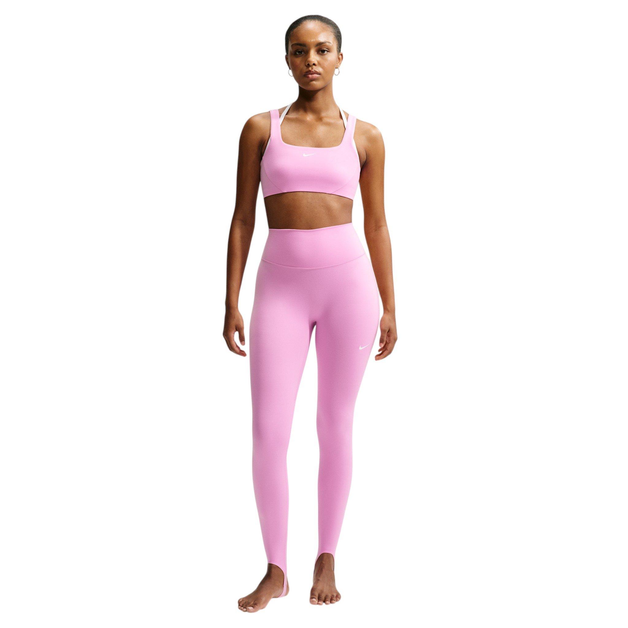 Nike Women's One Lt-Support Strappy E+ Sports Bra - Pink - PINK Thumbnail View 4