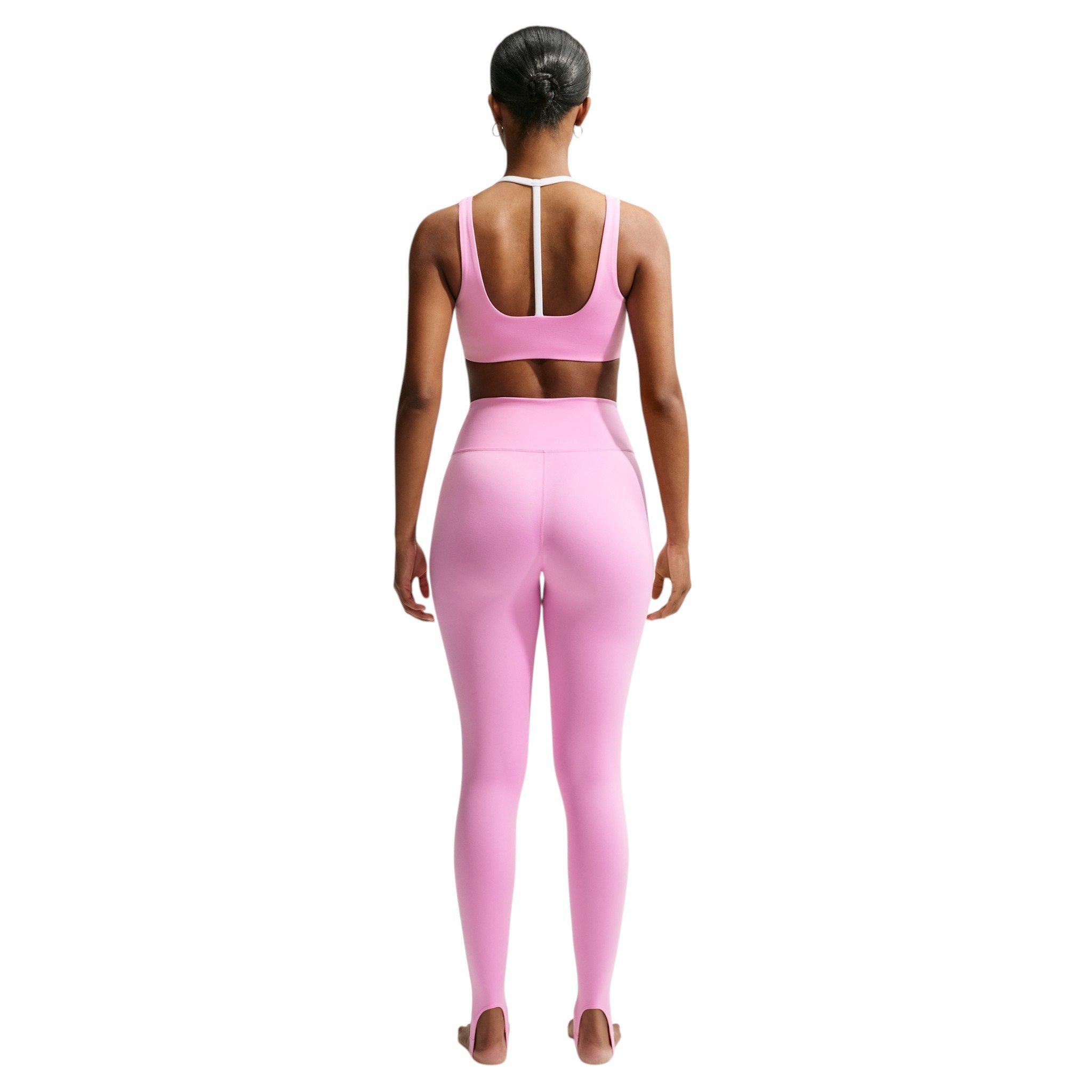 Nike Women's One Lt-Support Strappy E+ Sports Bra - Pink - PINK Thumbnail View 5