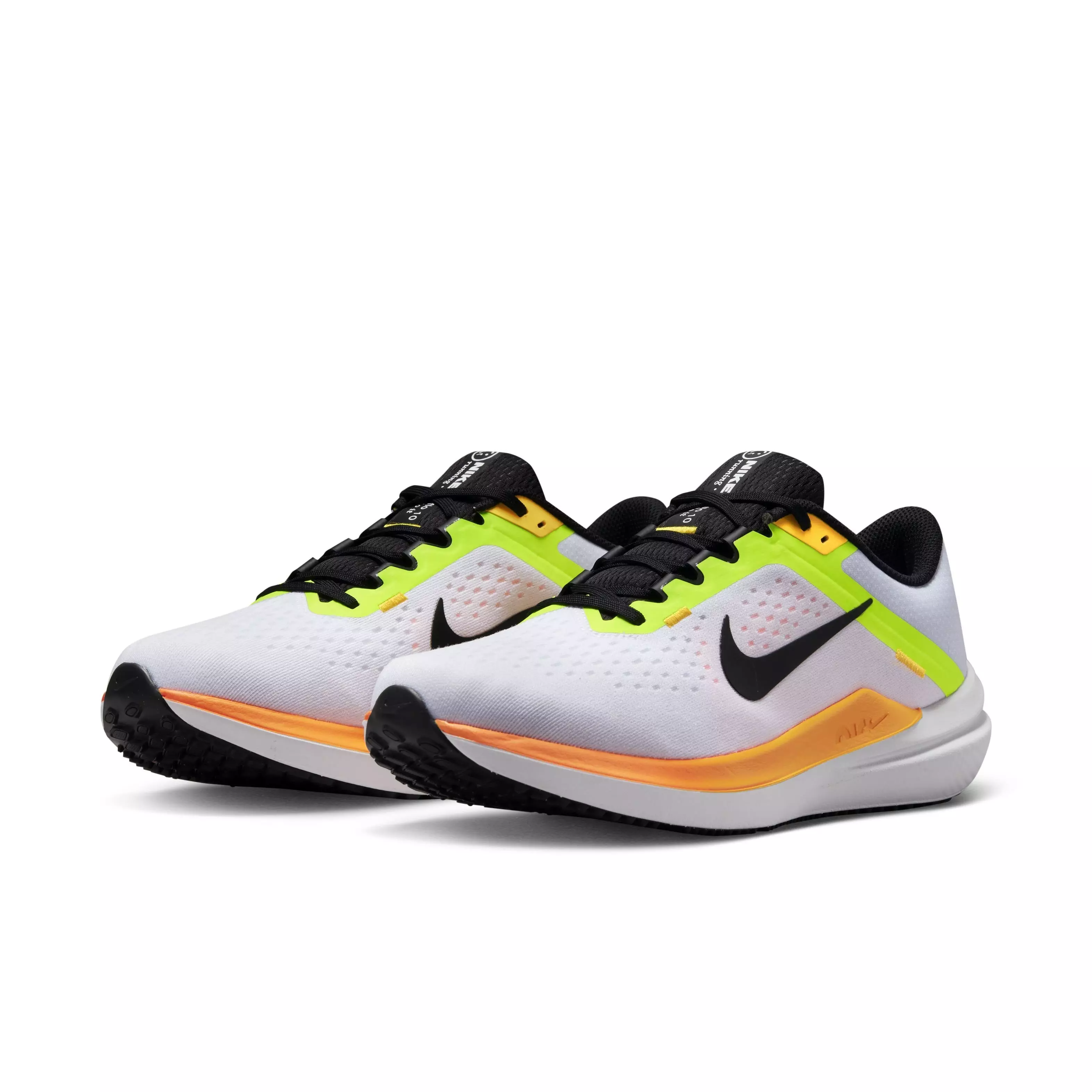 Nike Winflo 10 "White/Volt/Laser Orange/Black" Men's Running Shoe - WHITE/VOLT/ORANGE/BLACK