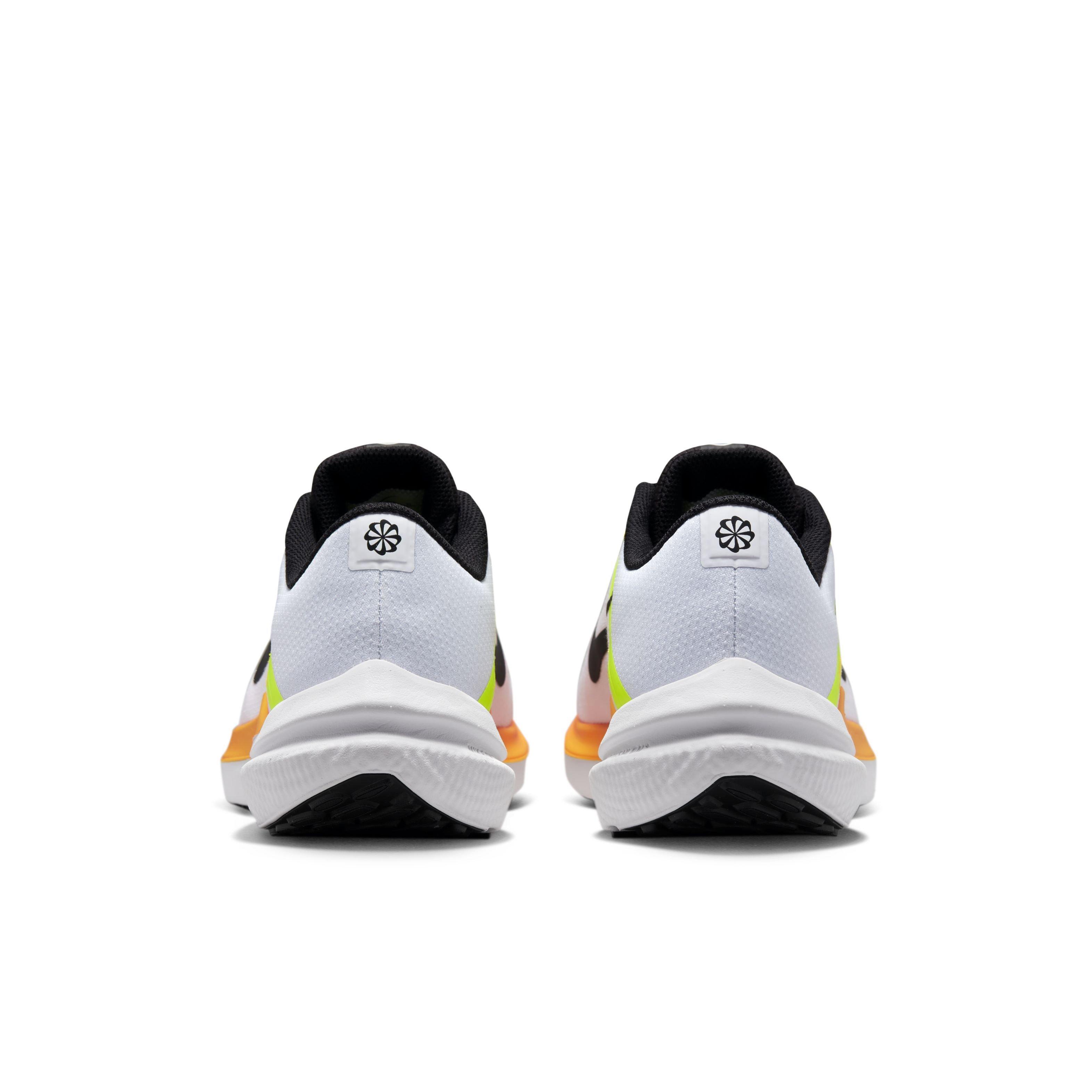 Nike Winflo 10 "White/Volt/Laser Orange/Black" Men's Running Shoe - WHITE/VOLT/ORANGE/BLACK Thumbnail View 5