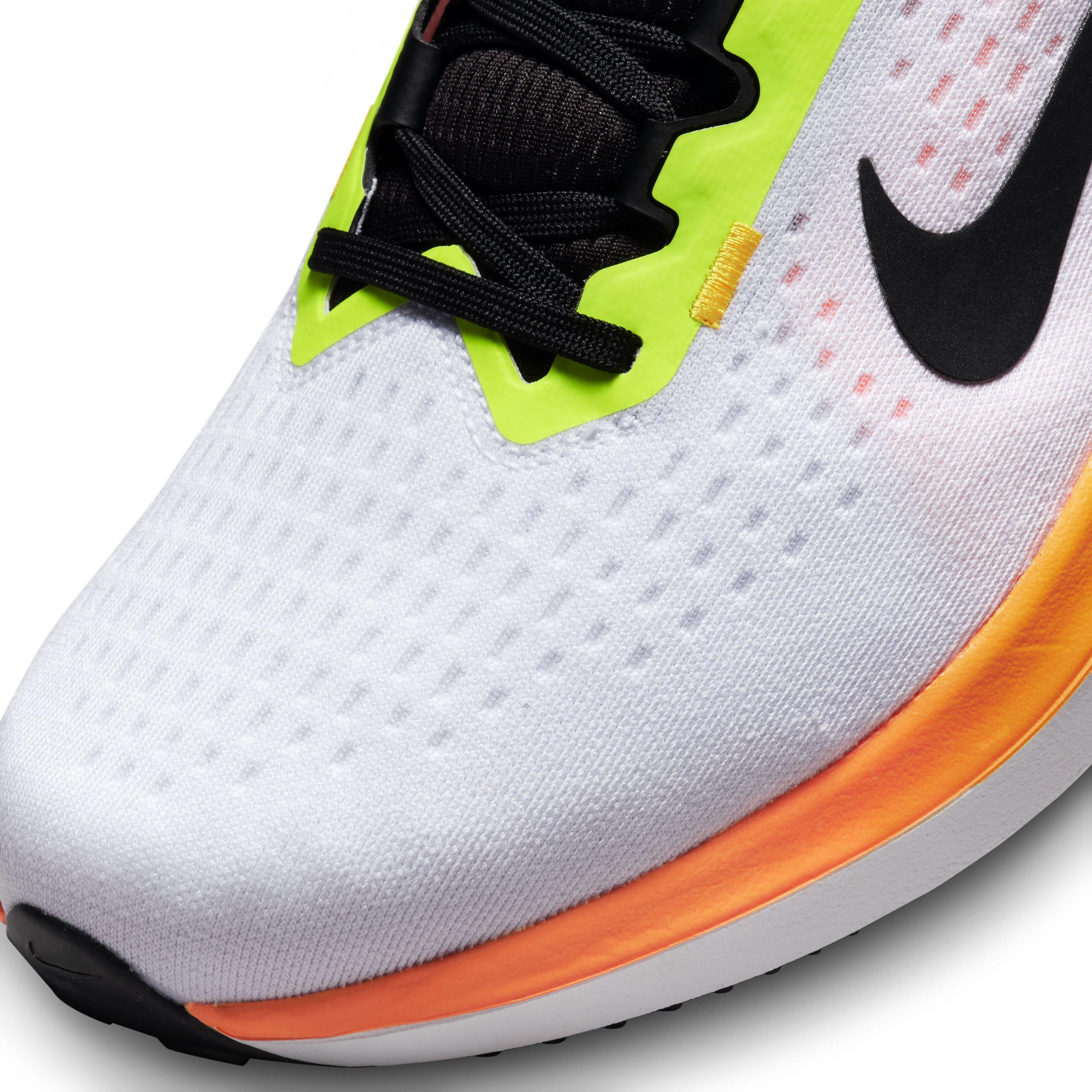 Nike Winflo 10 "White/Volt/Laser Orange/Black" Men's Running Shoe - WHITE/VOLT/ORANGE/BLACK Thumbnail View 7