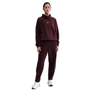 Nike Women's One Therma-FIT Mid-Rise Fleece Pants - Red