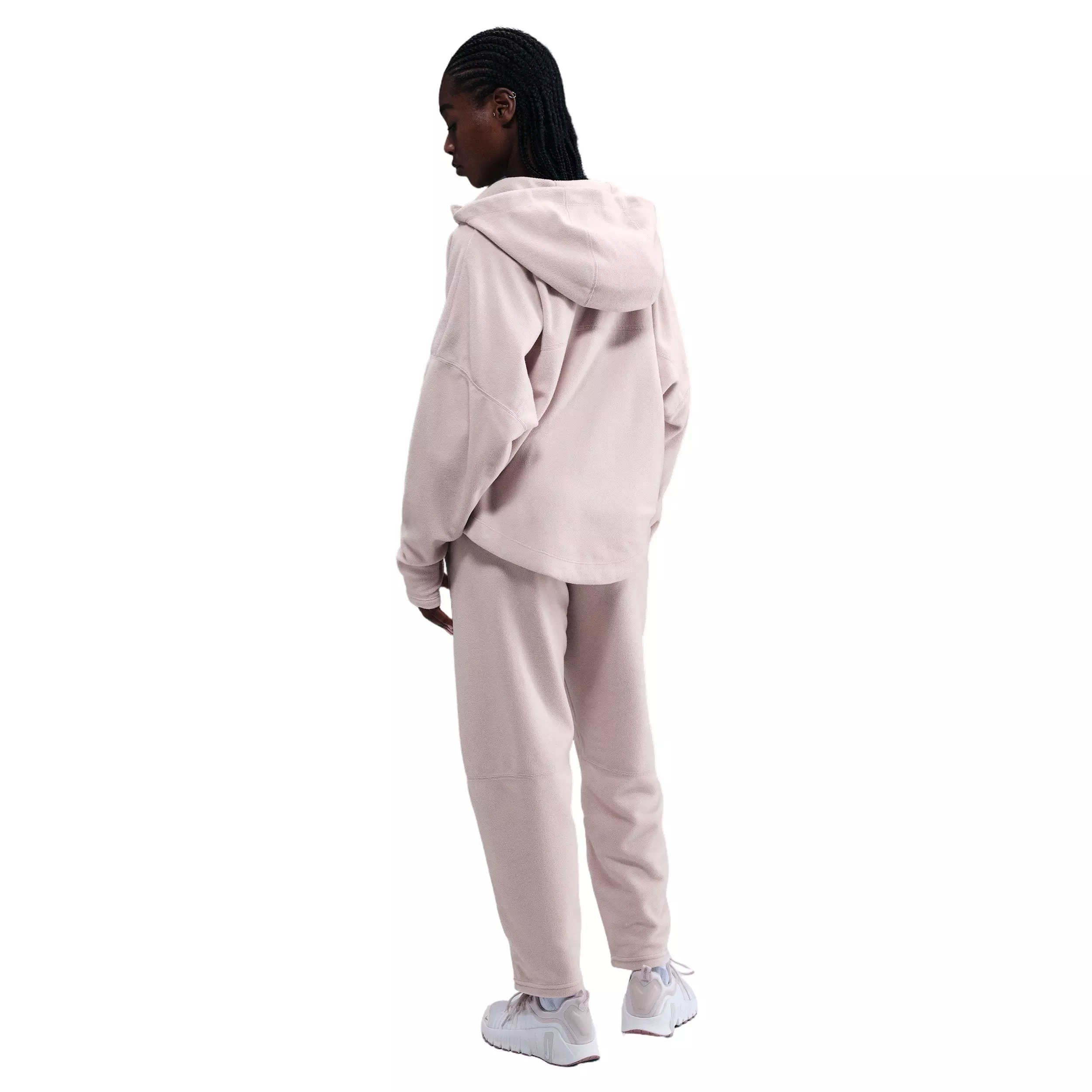 Nike Women's One Therma-FIT Mid-Rise Fleece Pants - Pink - PINK