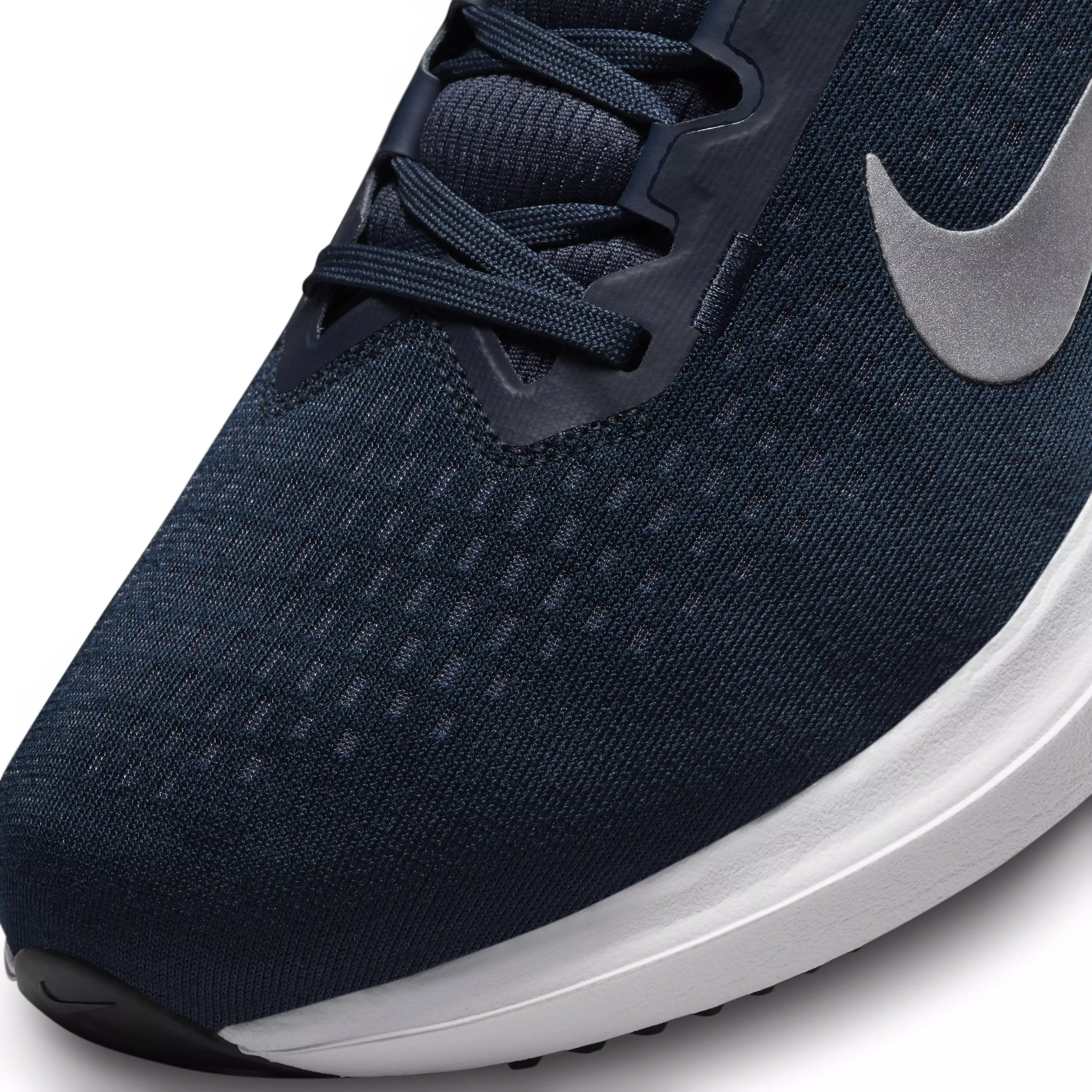 Nike Winflo 10 "College Navy/Platinum Tint/Black/Metallic Silver" Men's Running Shoe - NAVY/PLATINUM/BLACK/SILVER