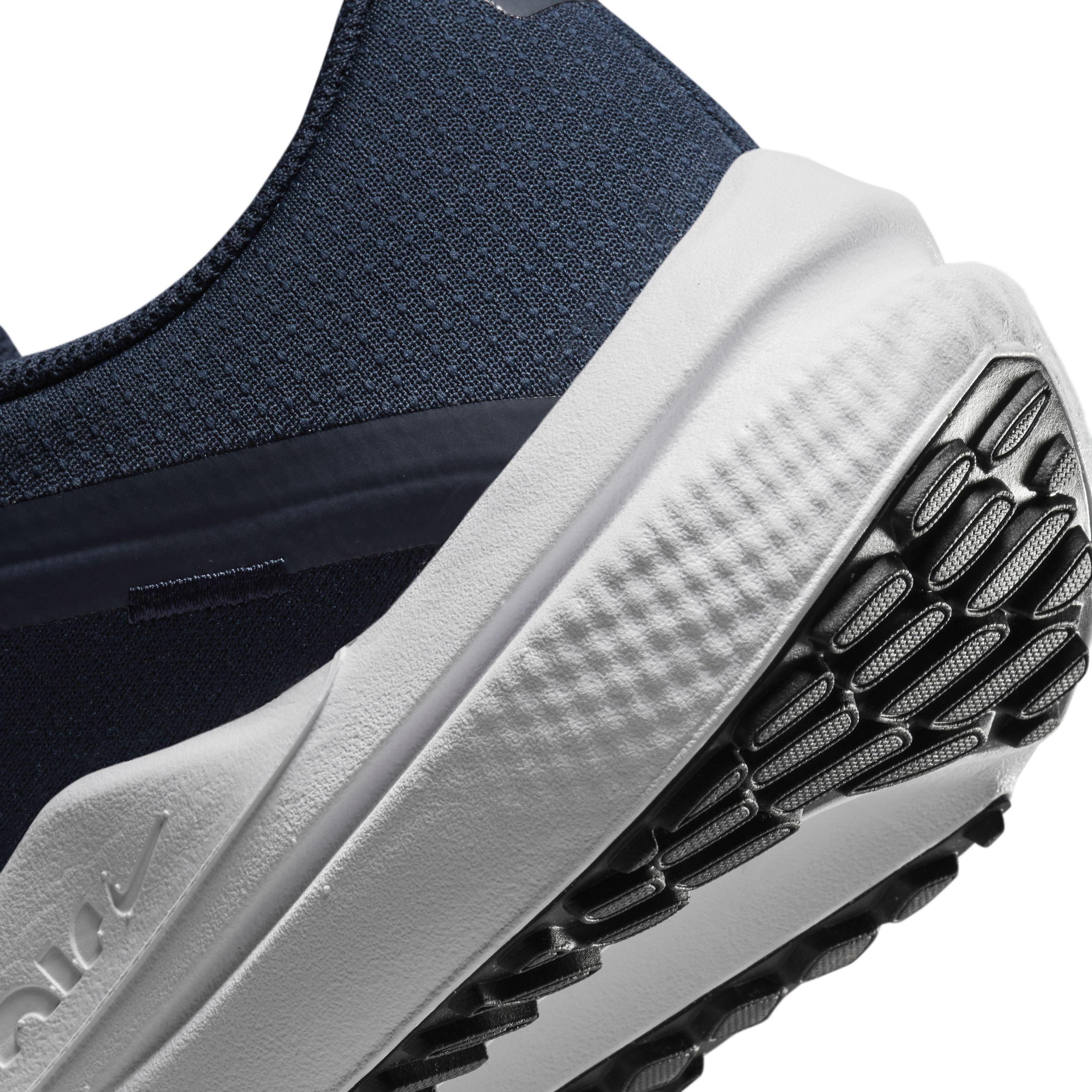 Nike Winflo 10 "College Navy/Platinum Tint/Black/Metallic Silver" Men's Running Shoe - NAVY/PLATINUM/BLACK/SILVER Thumbnail View 8