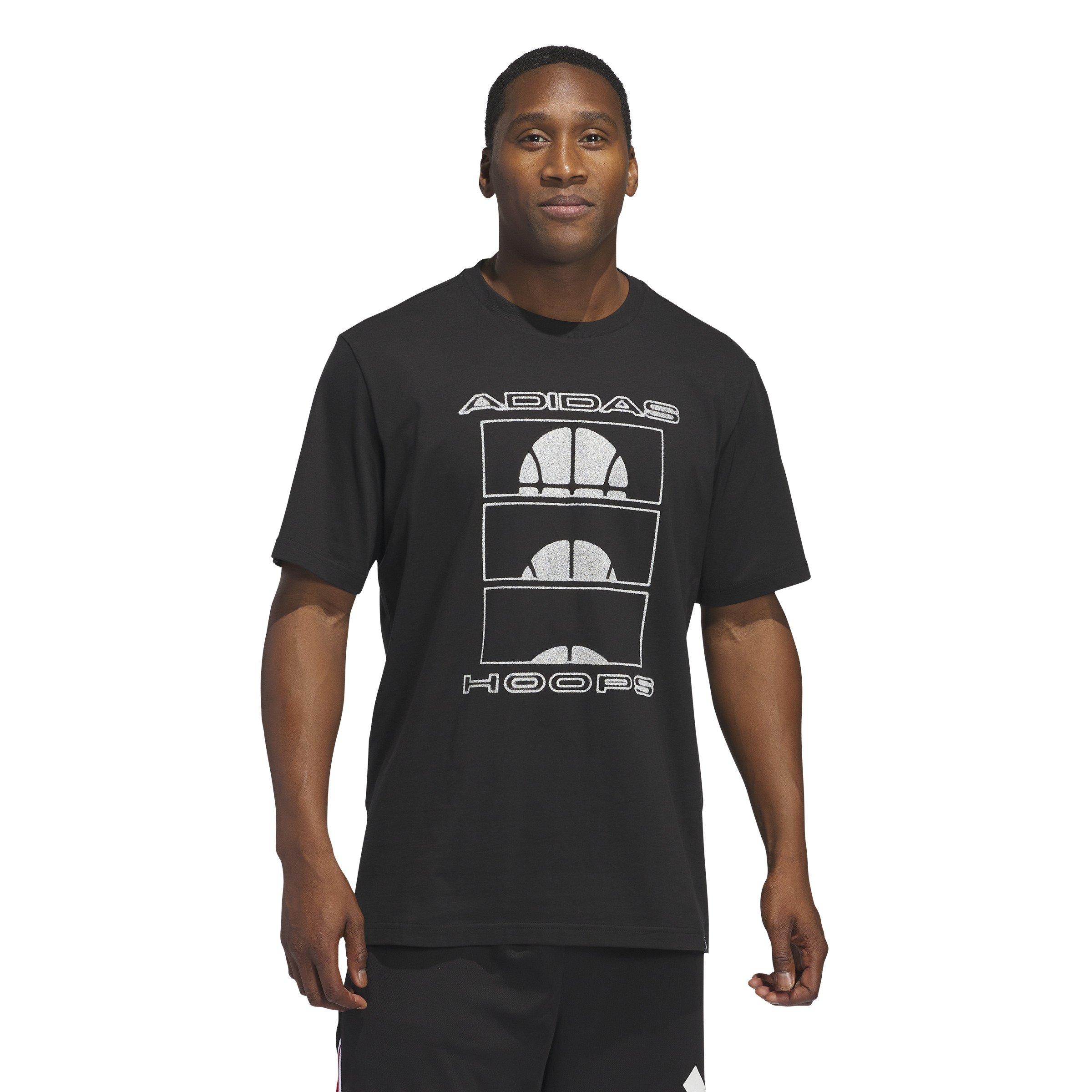 adidas Men's Ball at Sunrise Graphic Tee-Black - BLACK Thumbnail View 1