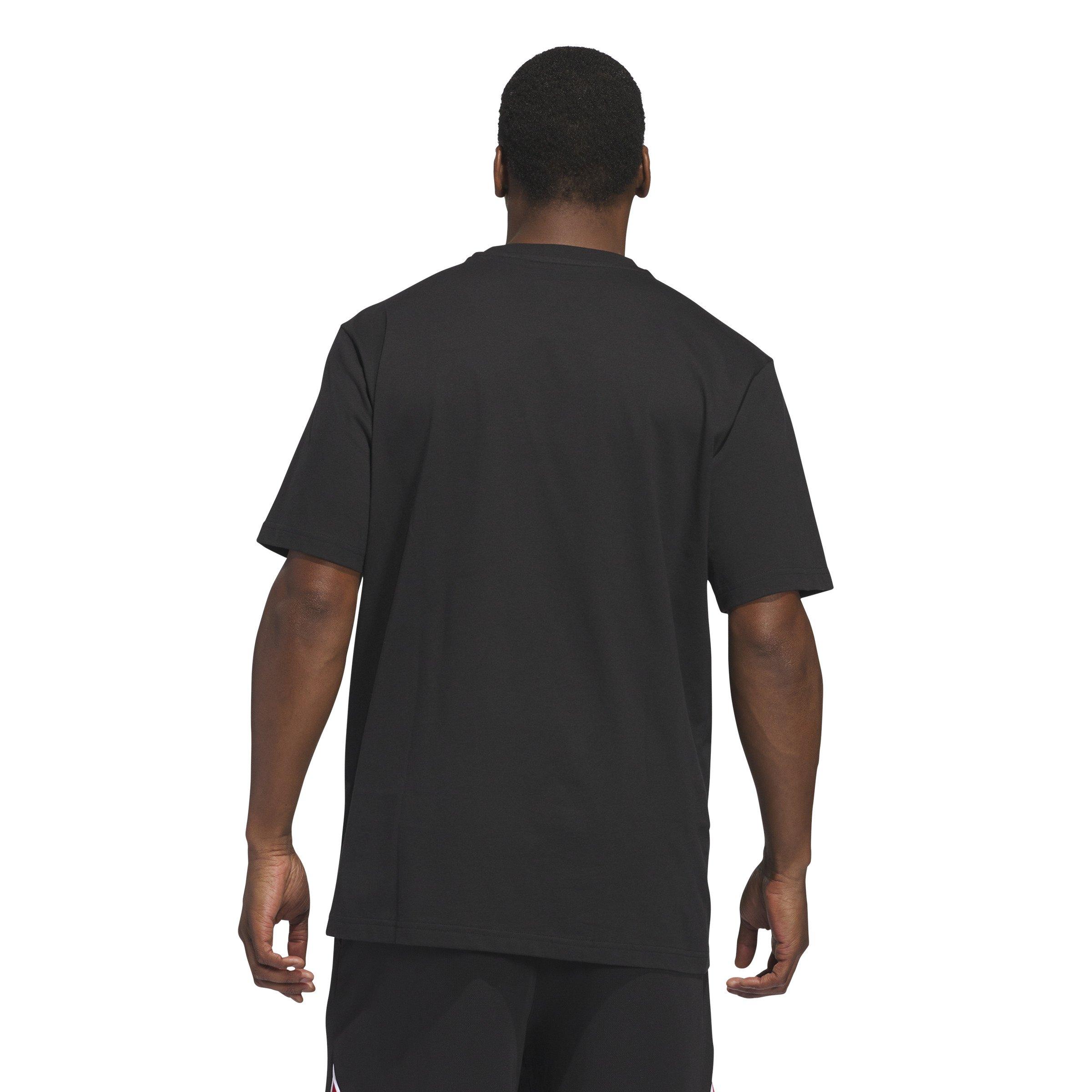 adidas Men's Ball at Sunrise Graphic Tee-Black - BLACK Thumbnail View 2