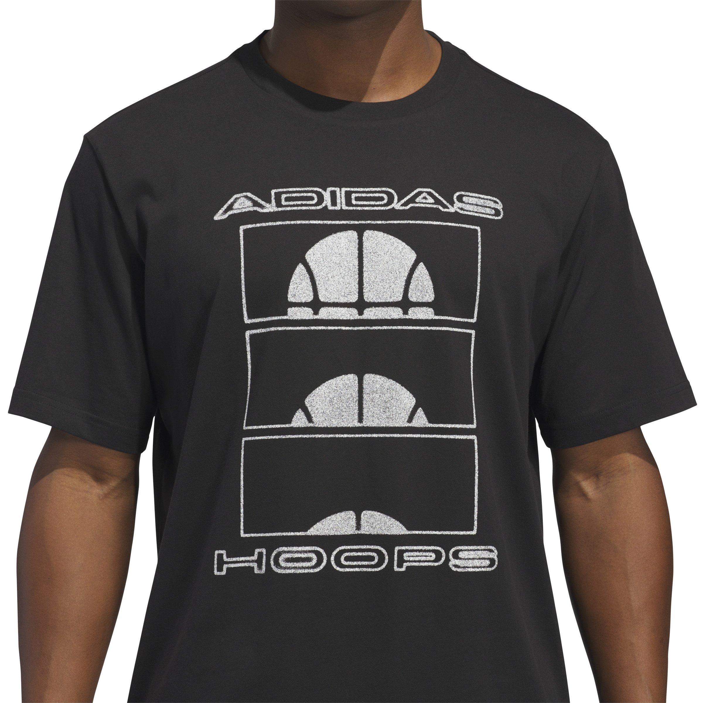 adidas Men's Ball at Sunrise Graphic Tee-Black - BLACK Thumbnail View 3