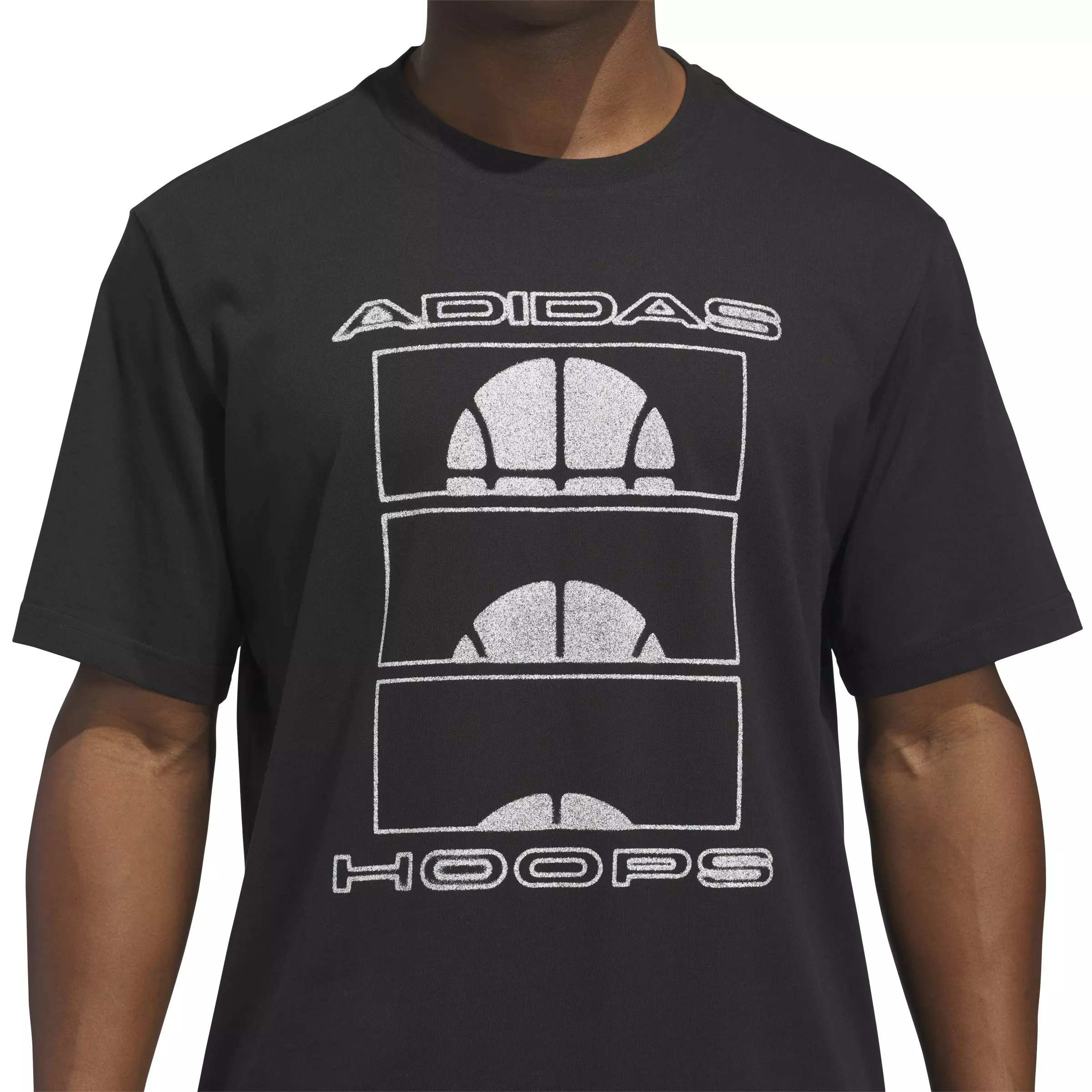 adidas Men's Ball at Sunrise Graphic Tee-Black - BLACK