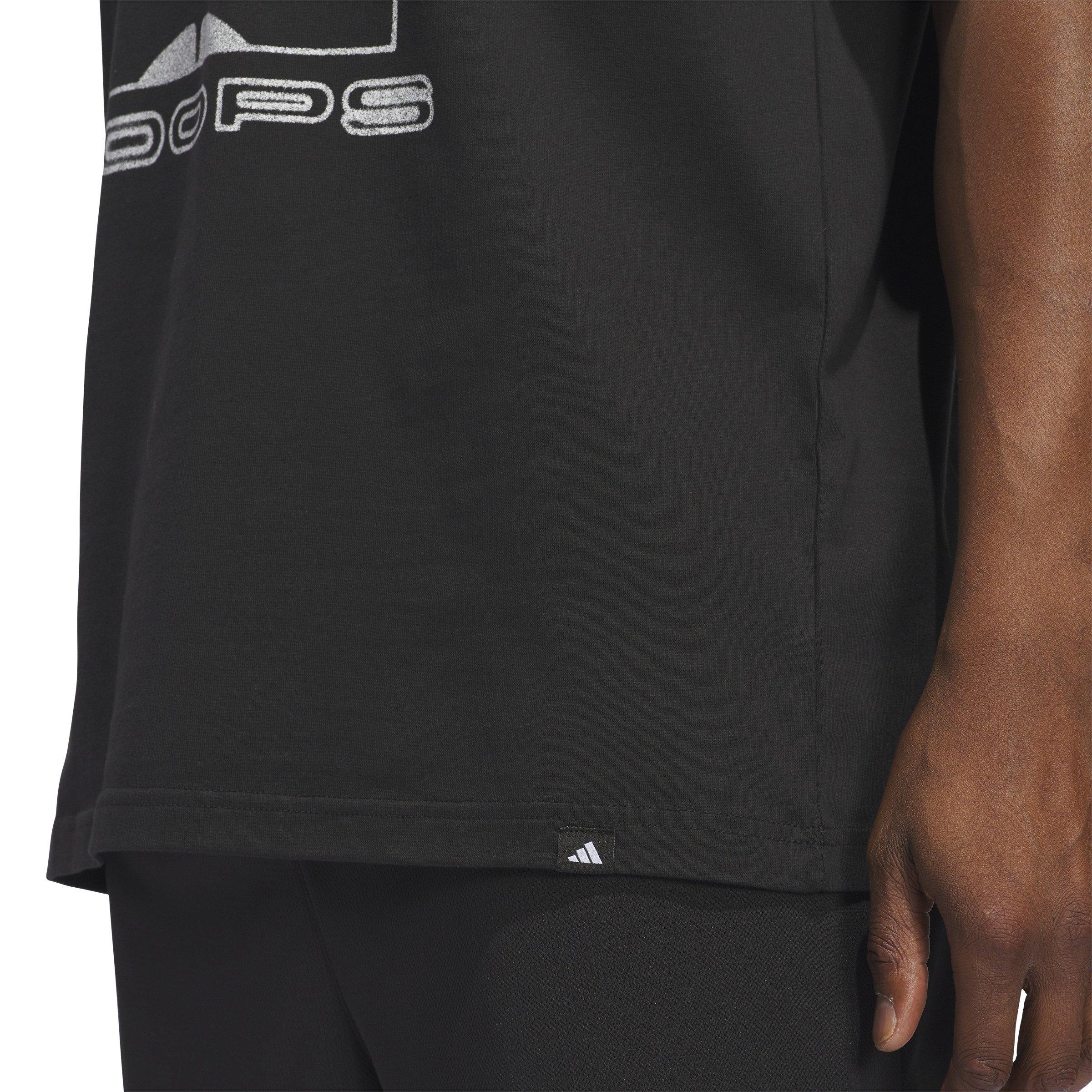 adidas Men's Ball at Sunrise Graphic Tee-Black - BLACK Thumbnail View 4