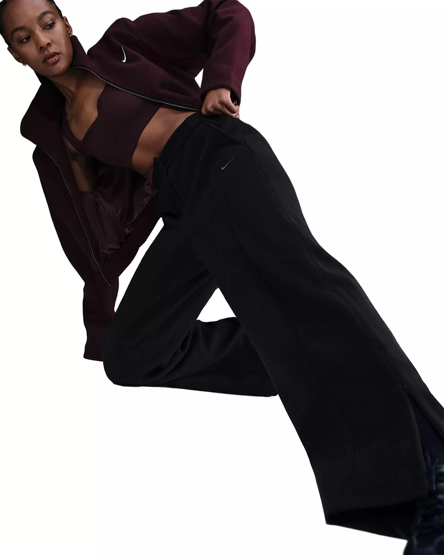 Nike Women's Sportswear Tailored Trouser Pants - Black - BLACK