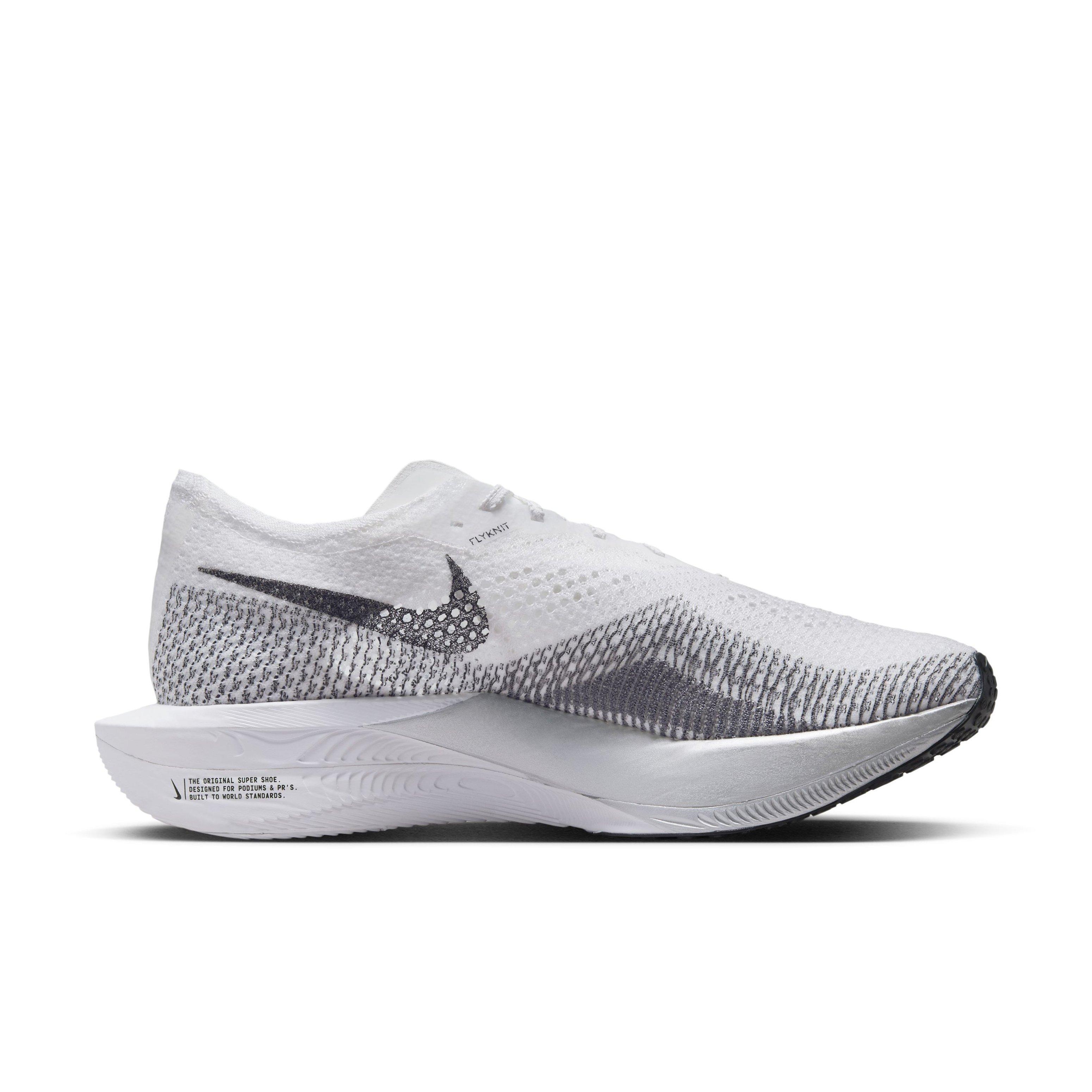 Nike Vaporfly 3 "White/Particle Grey/Metallic Silver/Dark Smoke Grey" Men's Running Shoe - WHITE/GREY/SILVER/DK GREY Thumbnail View 1