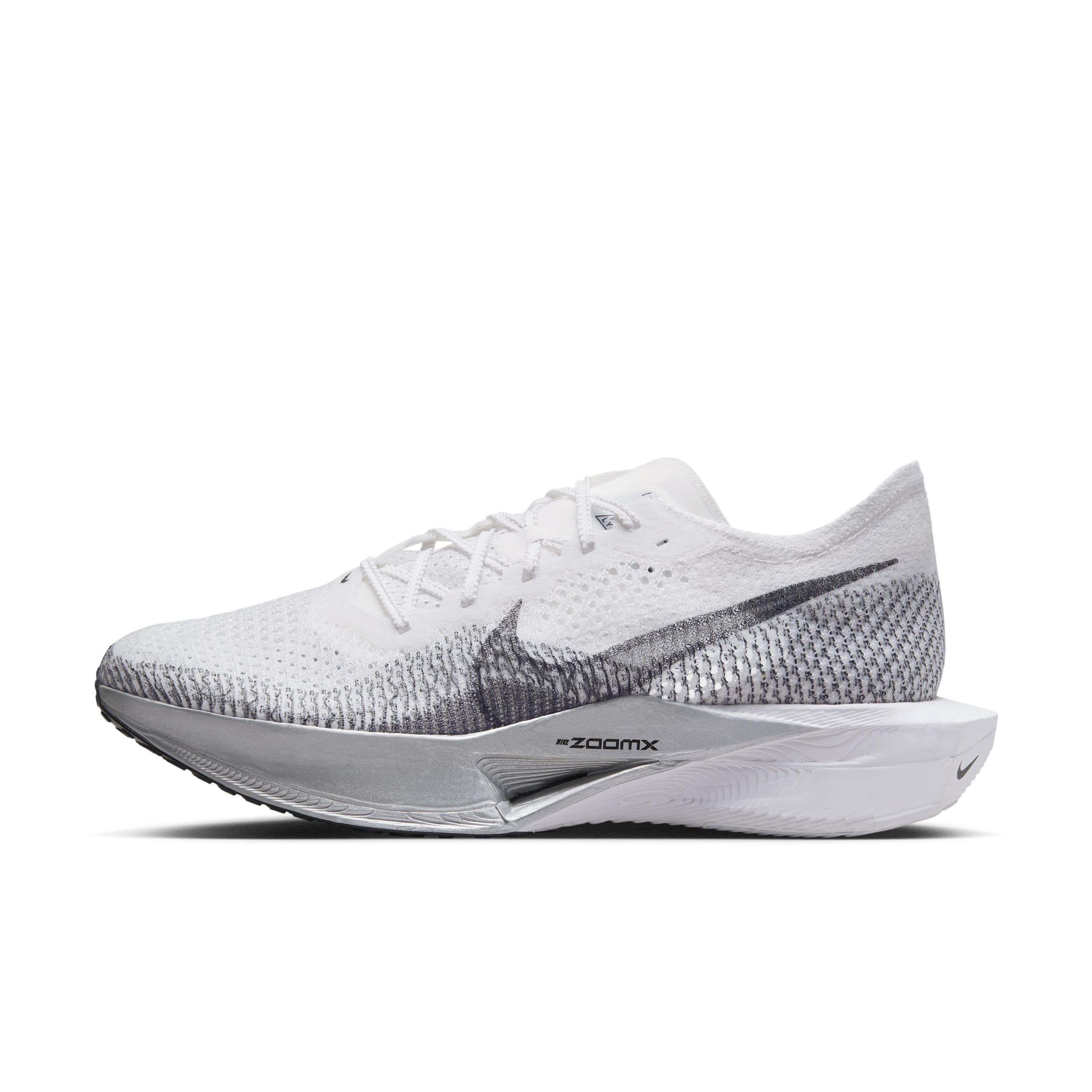 Nike Vaporfly 3 "White/Particle Grey/Metallic Silver/Dark Smoke Grey" Men's Running Shoe - WHITE/GREY/SILVER/DK GREY Thumbnail View 2