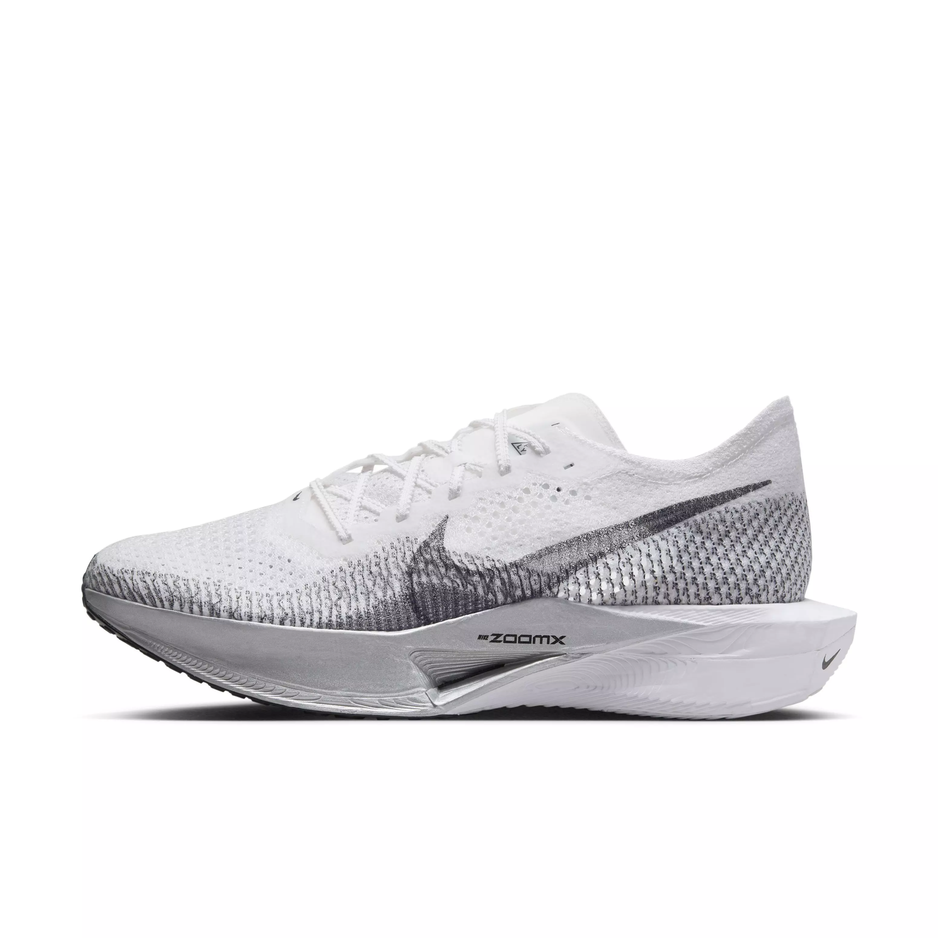 Nike Vaporfly 3 "White/Particle Grey/Metallic Silver/Dark Smoke Grey" Men's Running Shoe - WHITE/GREY/SILVER/DK GREY