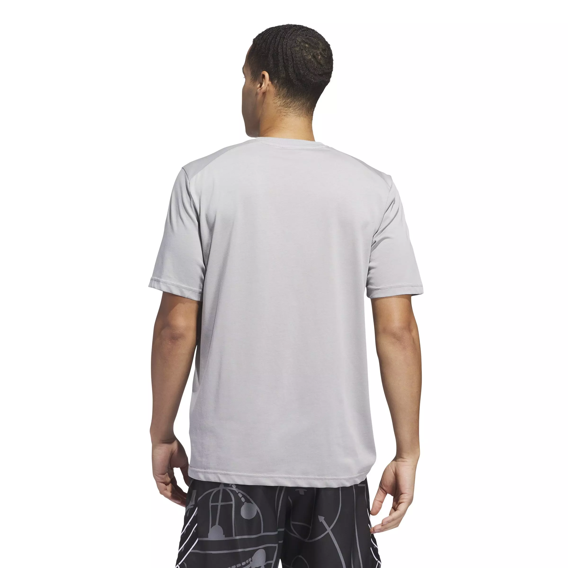 adidas Men's Select Foundation Tee-Grey - GREY