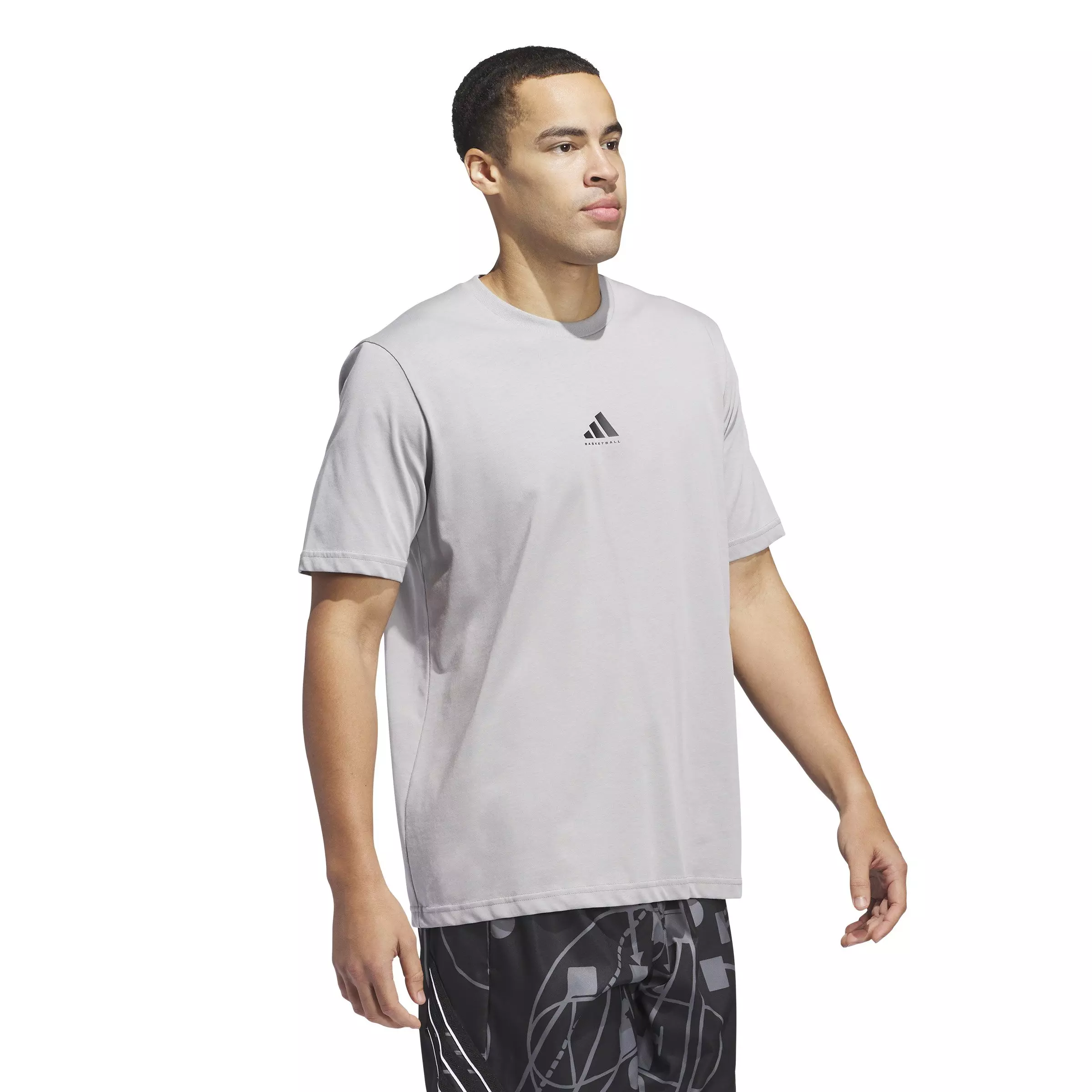 adidas Men's Select Foundation Tee-Grey - GREY
