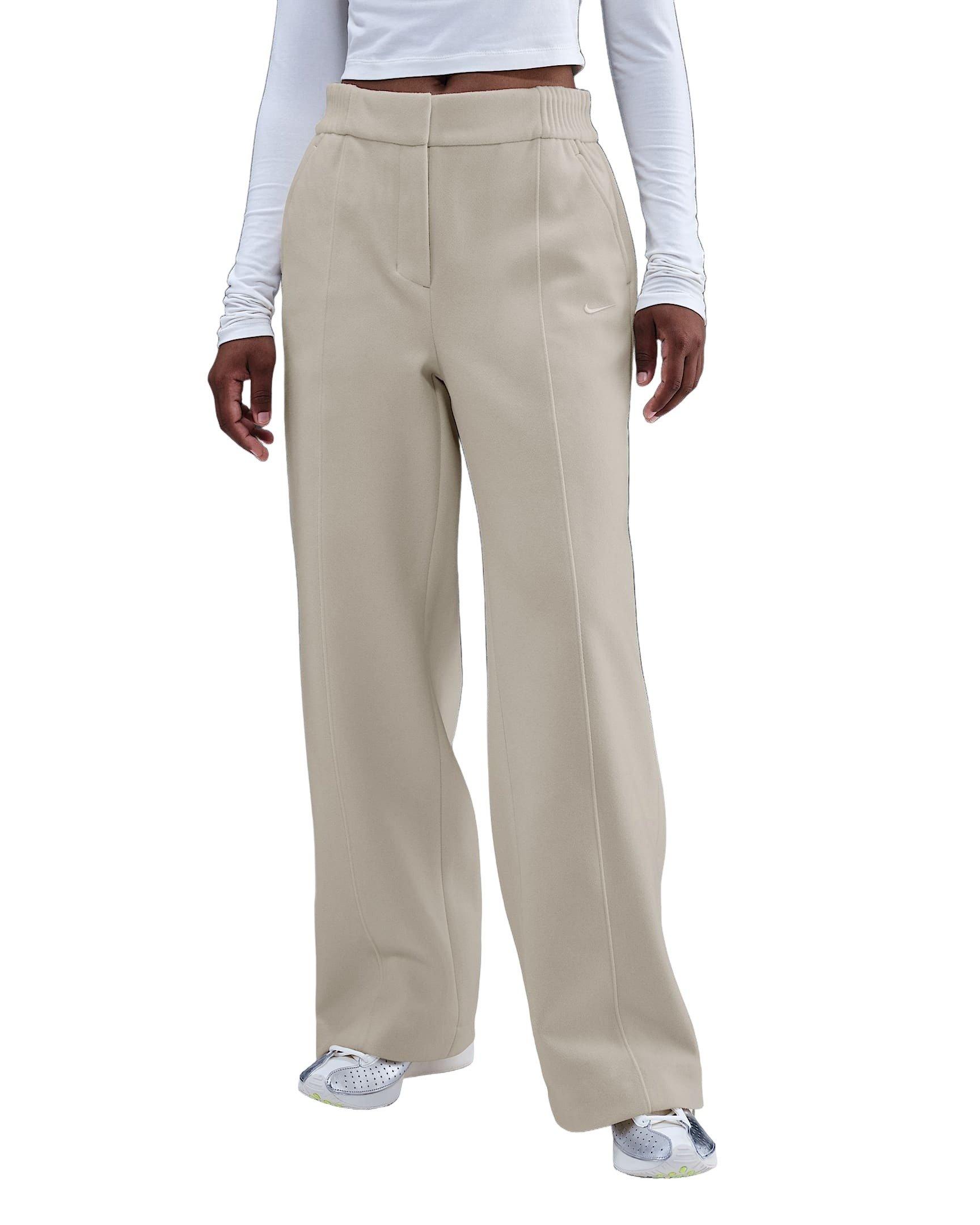 Nike Women's Sportswear Tailored Pants - Ivory - IVORY Thumbnail View 1