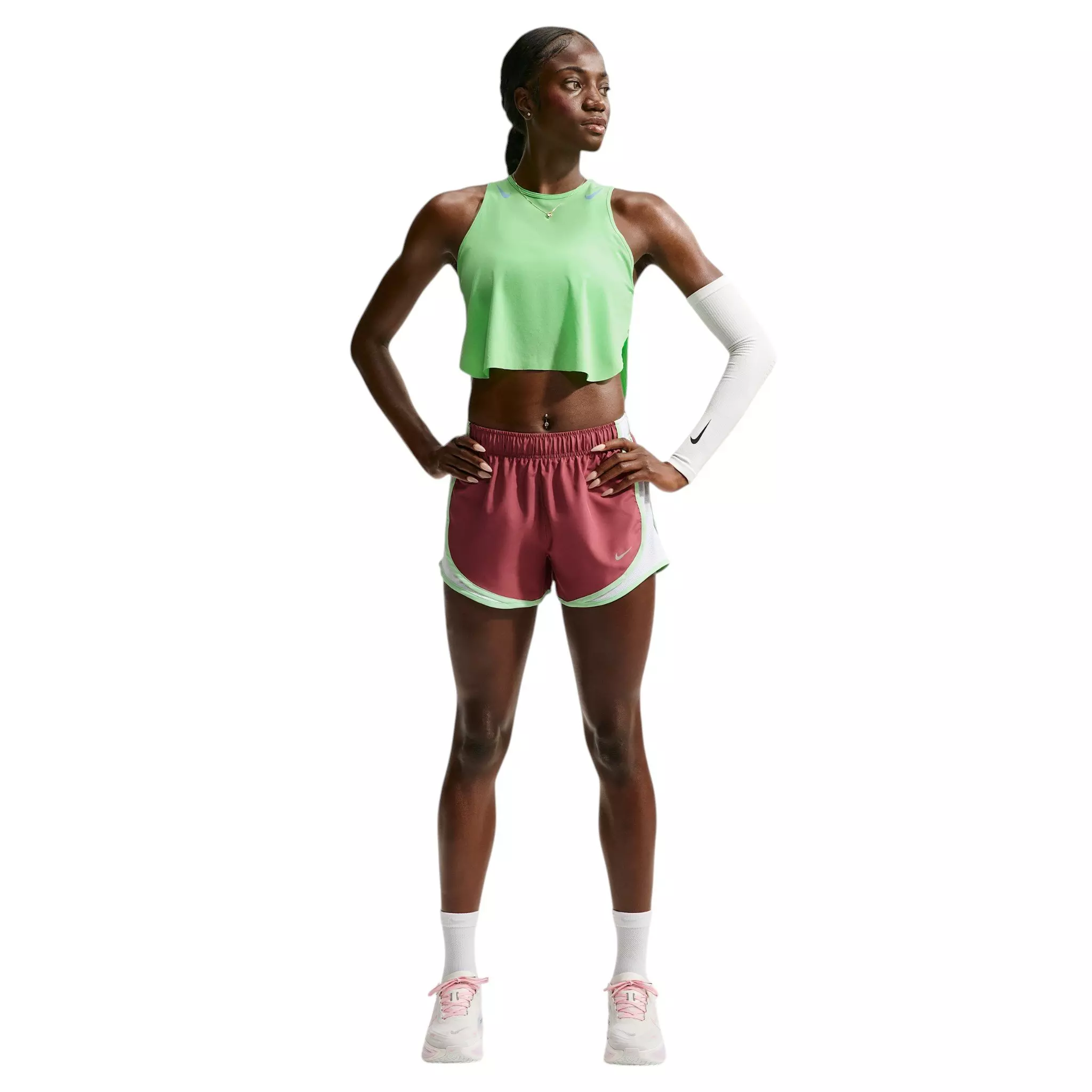 Nike Women's AeroSwift Dri-FIT ADV Crop Tank Top - Green - GREEN