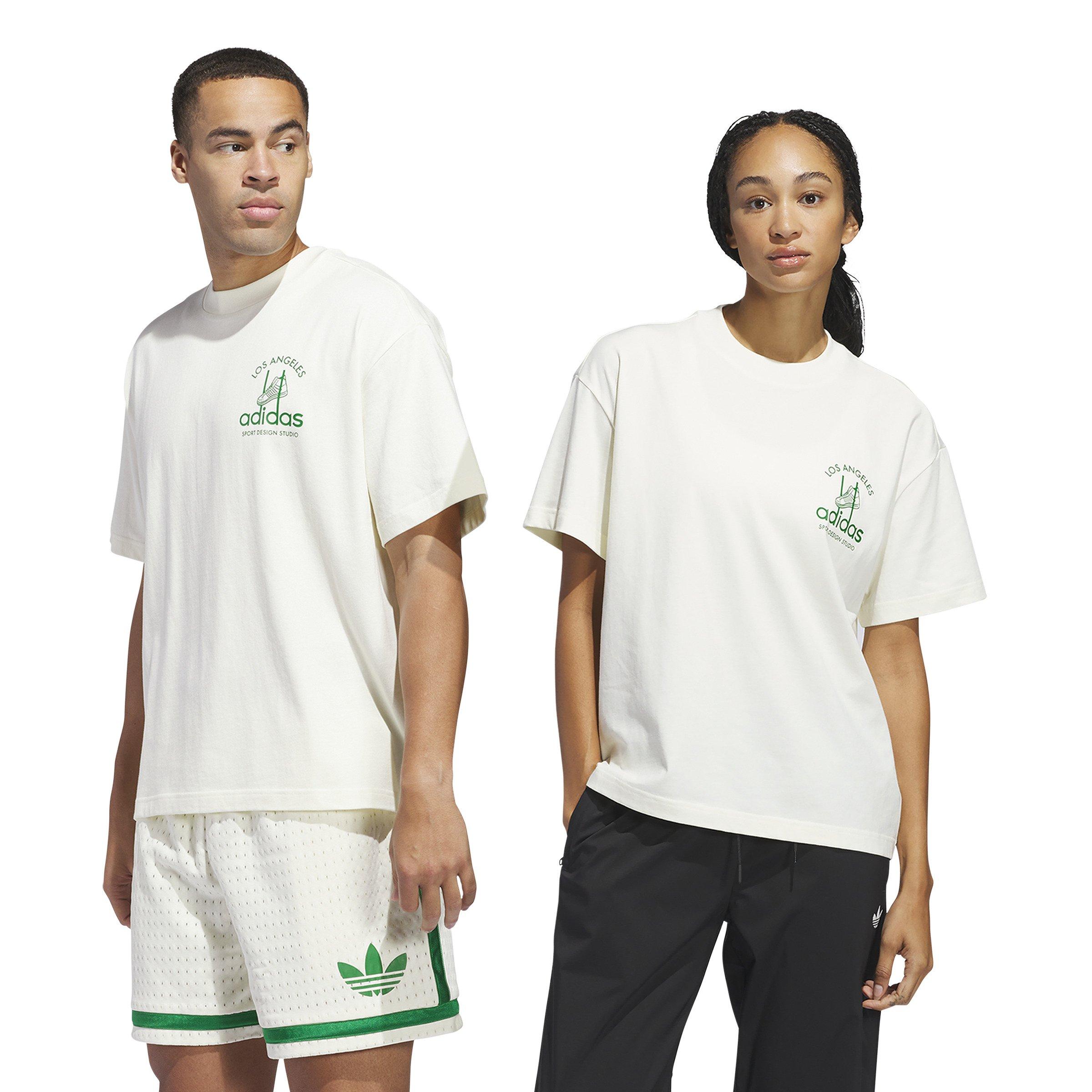 adidas Unisex Adi Sport Design Studio Jabbar Graphic T-Shirt-White - WHITE Thumbnail View 1