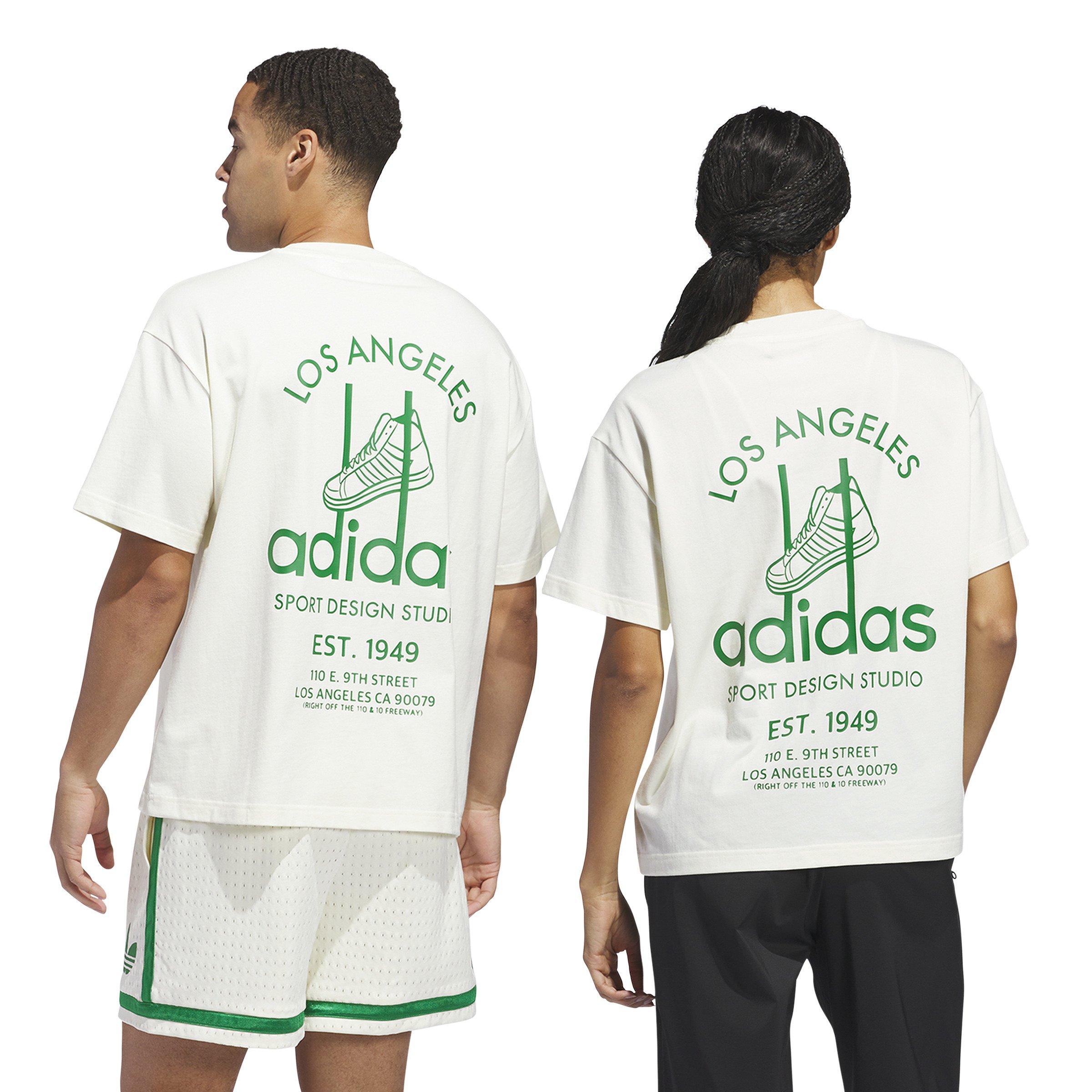 adidas Unisex Adi Sport Design Studio Jabbar Graphic T-Shirt-White - WHITE Thumbnail View 2