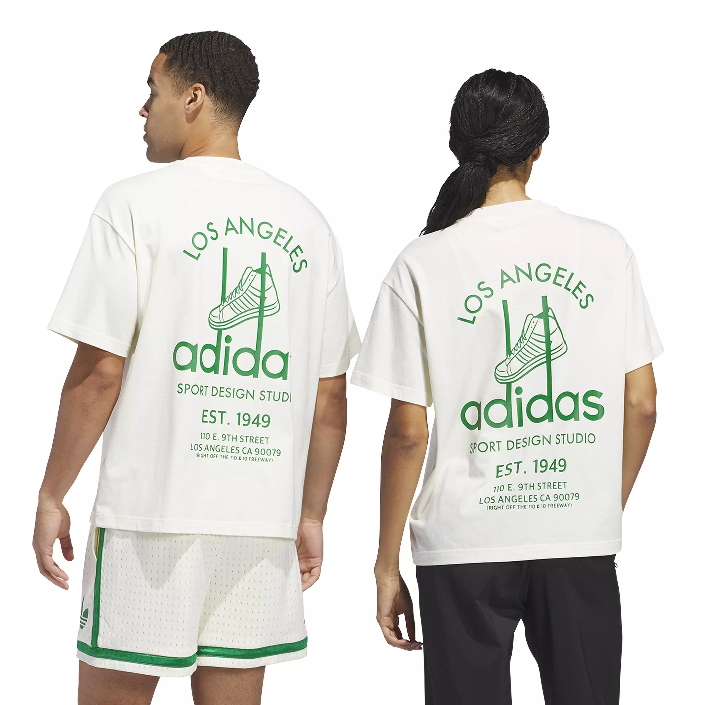 adidas Unisex Adi Sport Design Studio Jabbar Graphic T-Shirt-White - WHITE