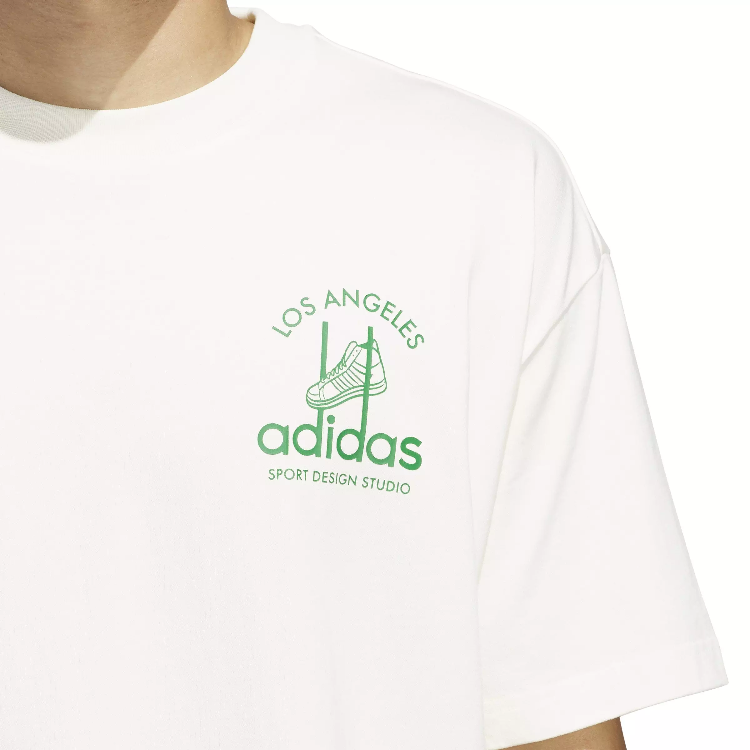 adidas Unisex Adi Sport Design Studio Jabbar Graphic T-Shirt-White - WHITE