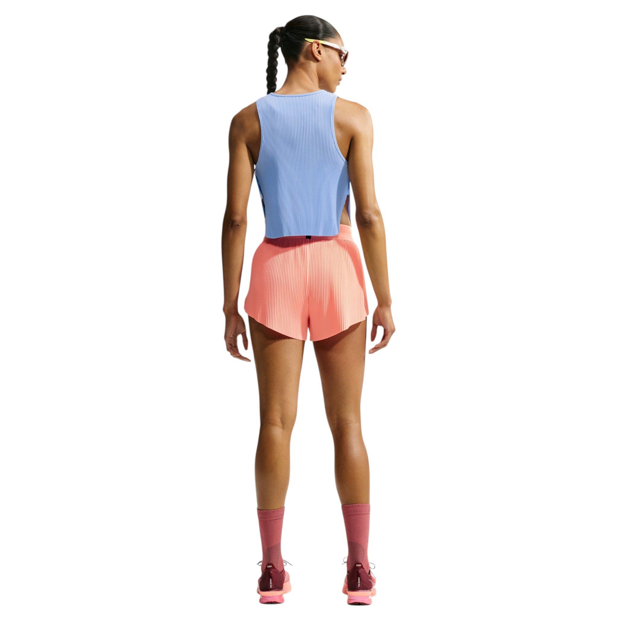 Nike Women's AeroSwift Dri-FIT ADV Crop Tank Top - Blue - BLUE