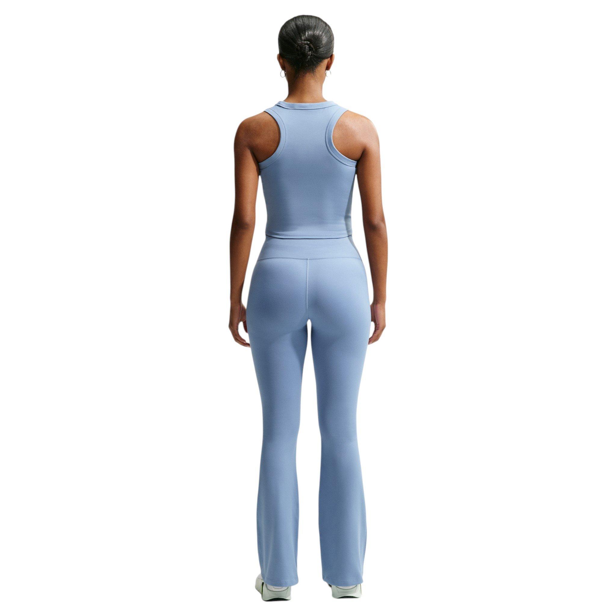 Nike Women's One Fitted Dri-FIT Cropped Tank Top - Blue - BLUE