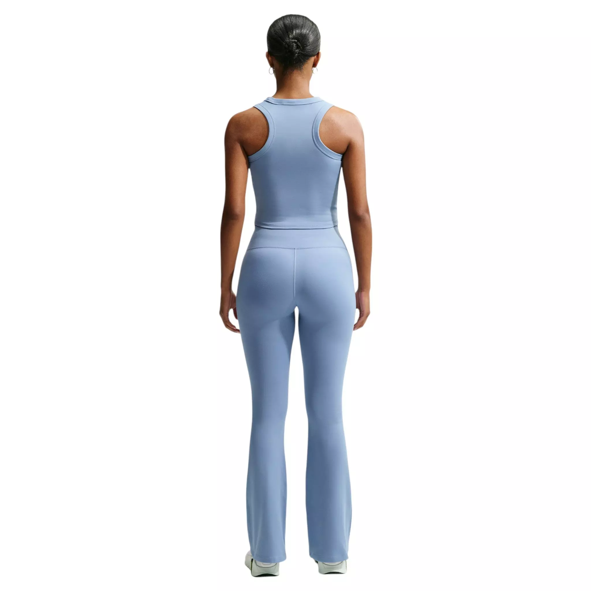 Nike Women's One Fitted Dri-FIT Cropped Tank Top - Blue - BLUE
