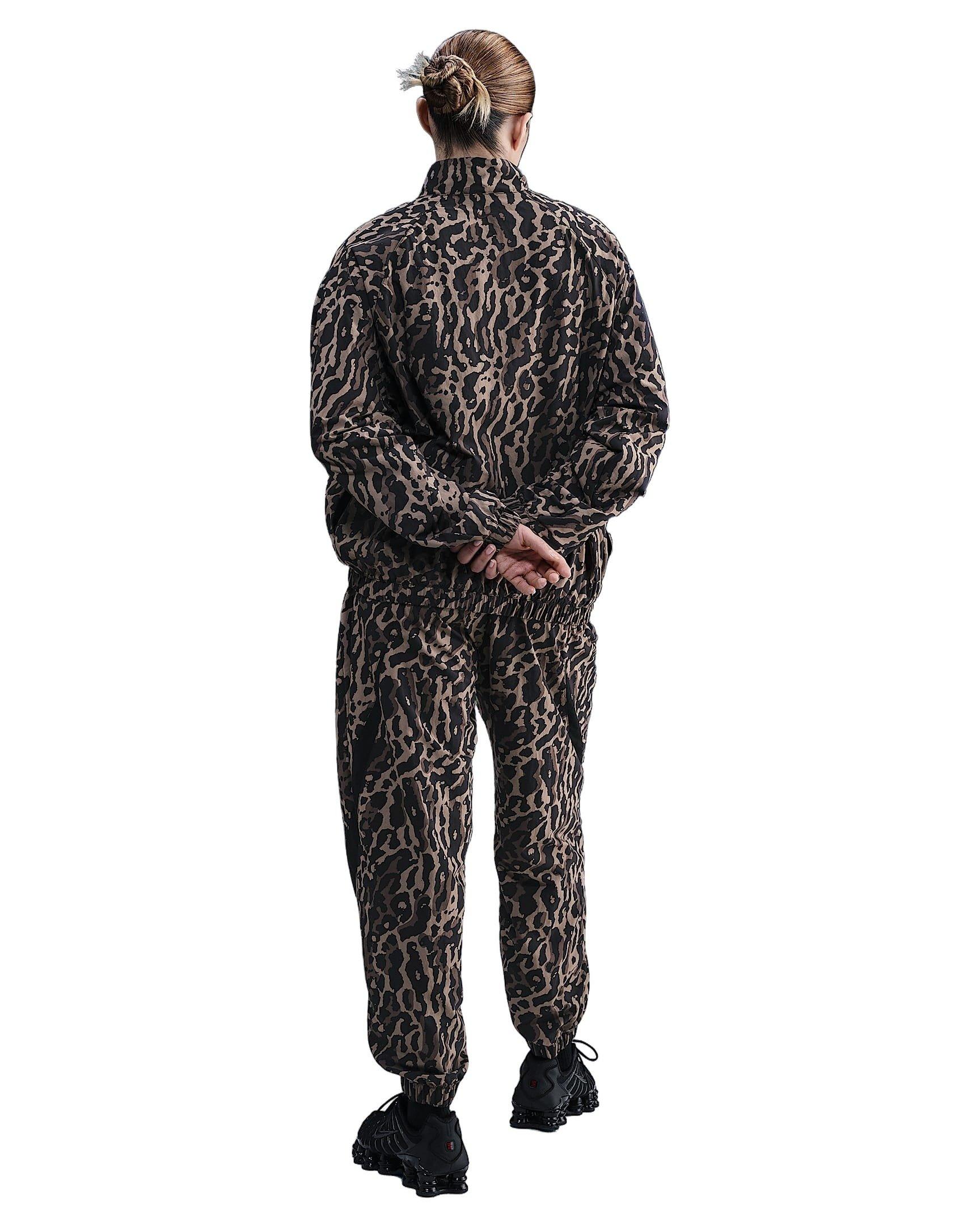 Nike Women's Sportswear Woven Printed Pants - Black - BLACK Thumbnail View 2