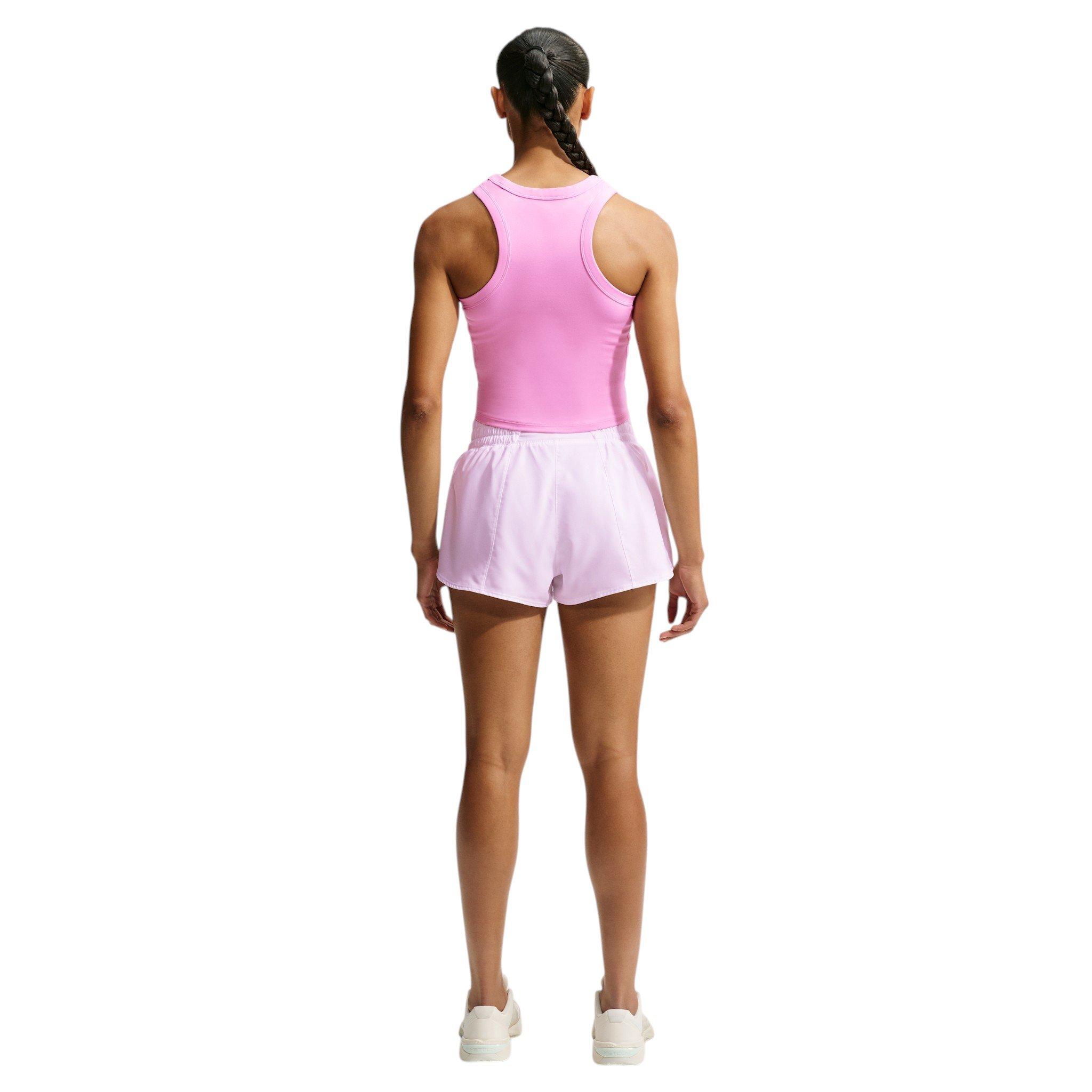 Nike Women's One Fitted Dri-FIT Cropped Tank Top - Pink - PINK