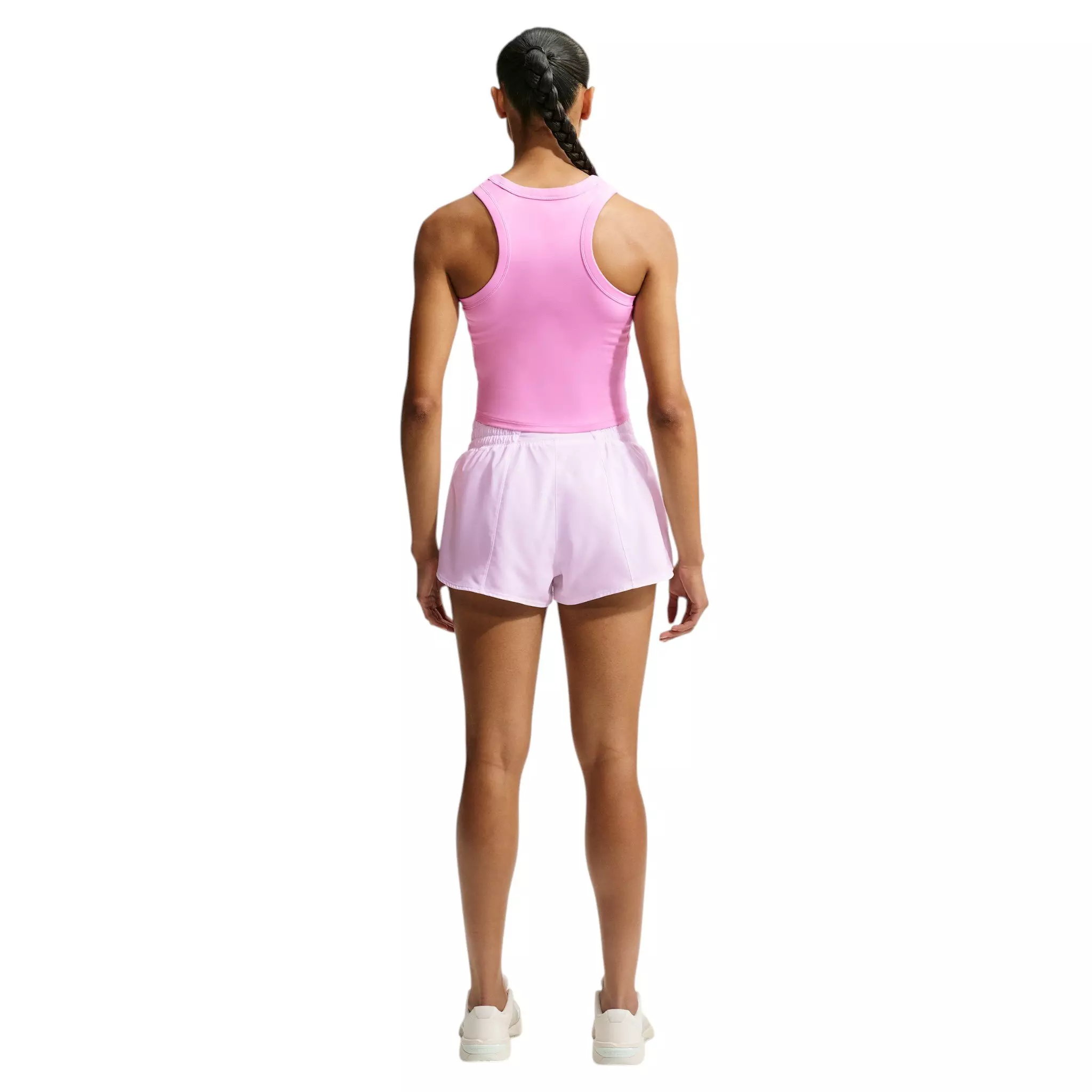 Nike Women's One Fitted Dri-FIT Cropped Tank Top - Pink - PINK