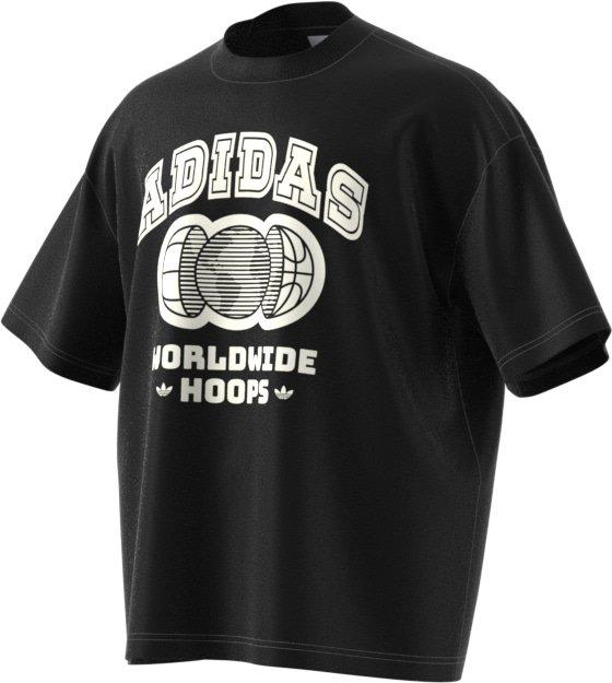 adidas Men's Worldwide Hoops Collegiate T-Shirt-Black - BLACK Thumbnail View 2