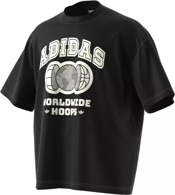 adidas Men's Worldwide Hoops Collegiate T-Shirt-Black - BLACK