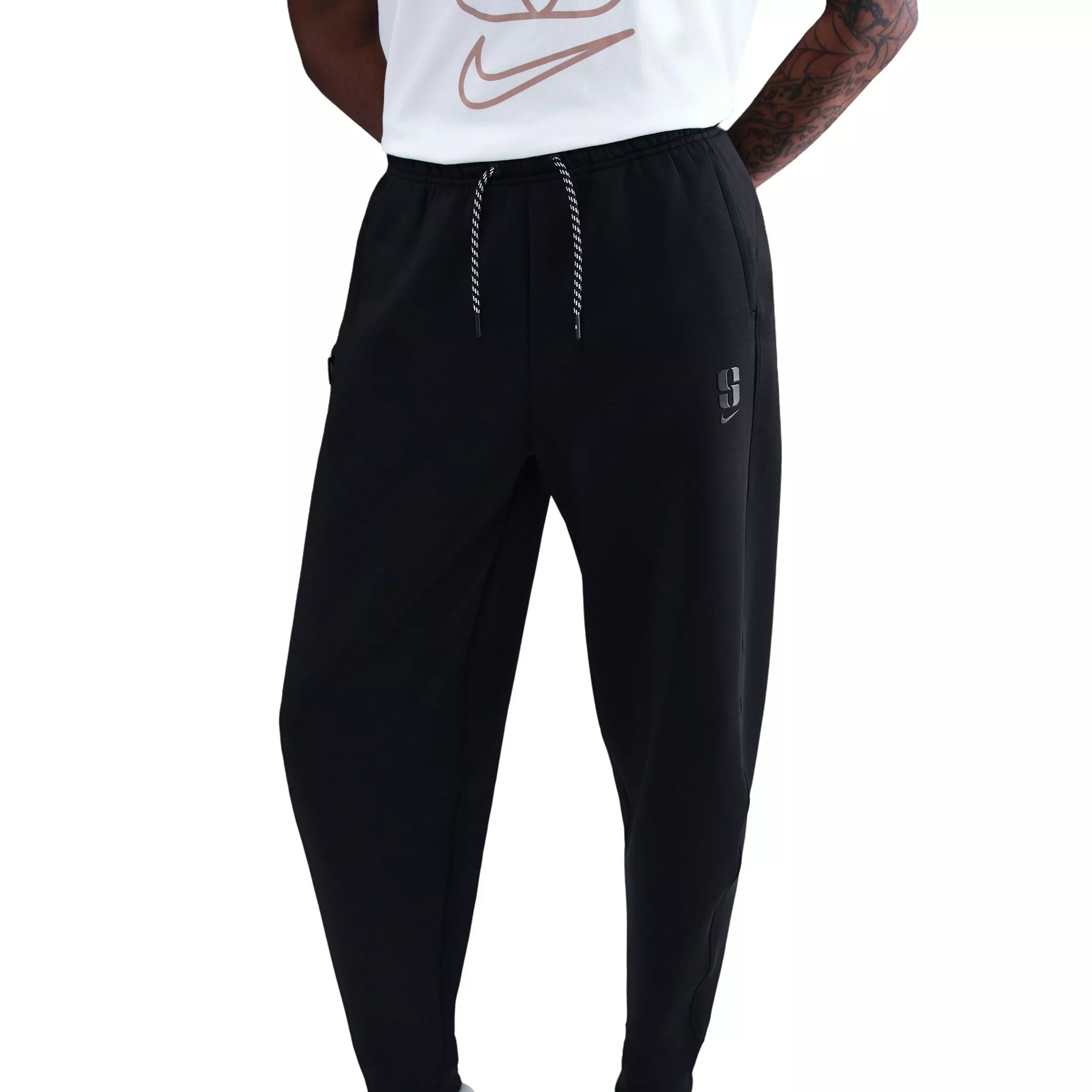 Nike Unisex Sabrina Dri-FIT Loose Basketball Pants - Black - BLACK