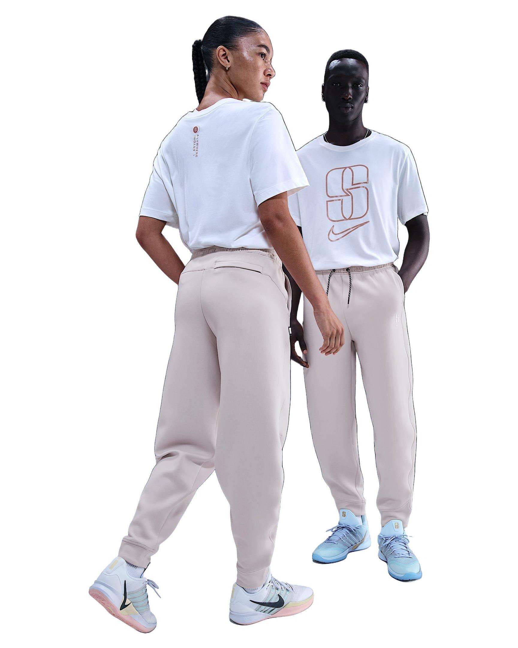 Nike Unisex Sabrina Dri-FIT Loose Basketball Pants - Light Brown - LIGHT BROWN Thumbnail View 9