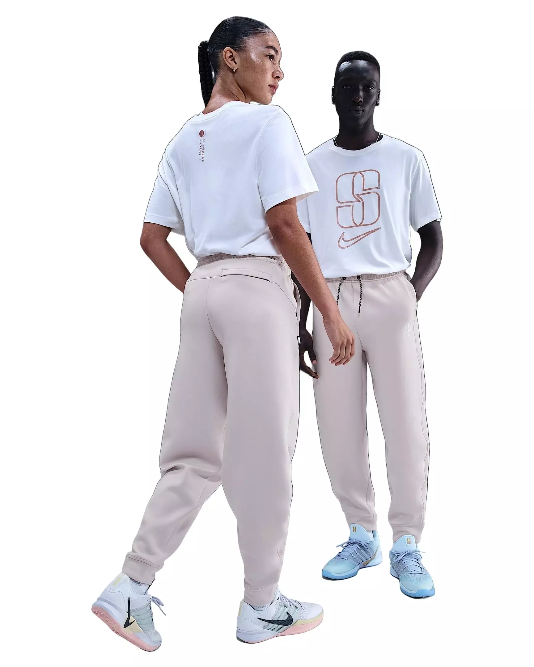 Nike Unisex Sabrina Dri-FIT Loose Basketball Pants - Light Brown - LIGHT BROWN