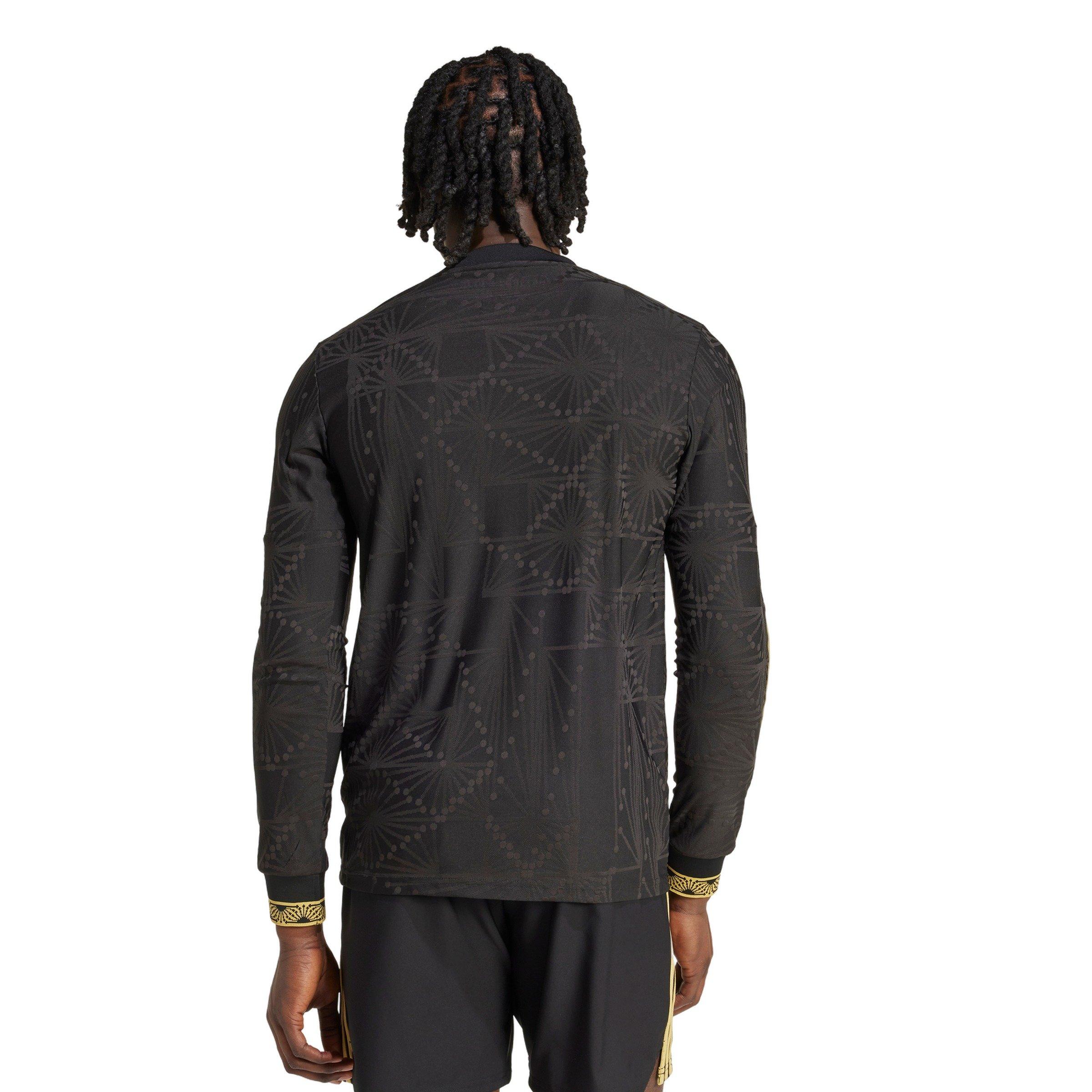 adidas Originals Men's ​Mexico 2025 Gold Long Sleeve Jersey -Black - BLACK Thumbnail View 2