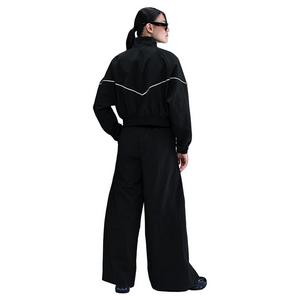 Nike Women's Sportswear Wide-Leg Woven Trousers - Black