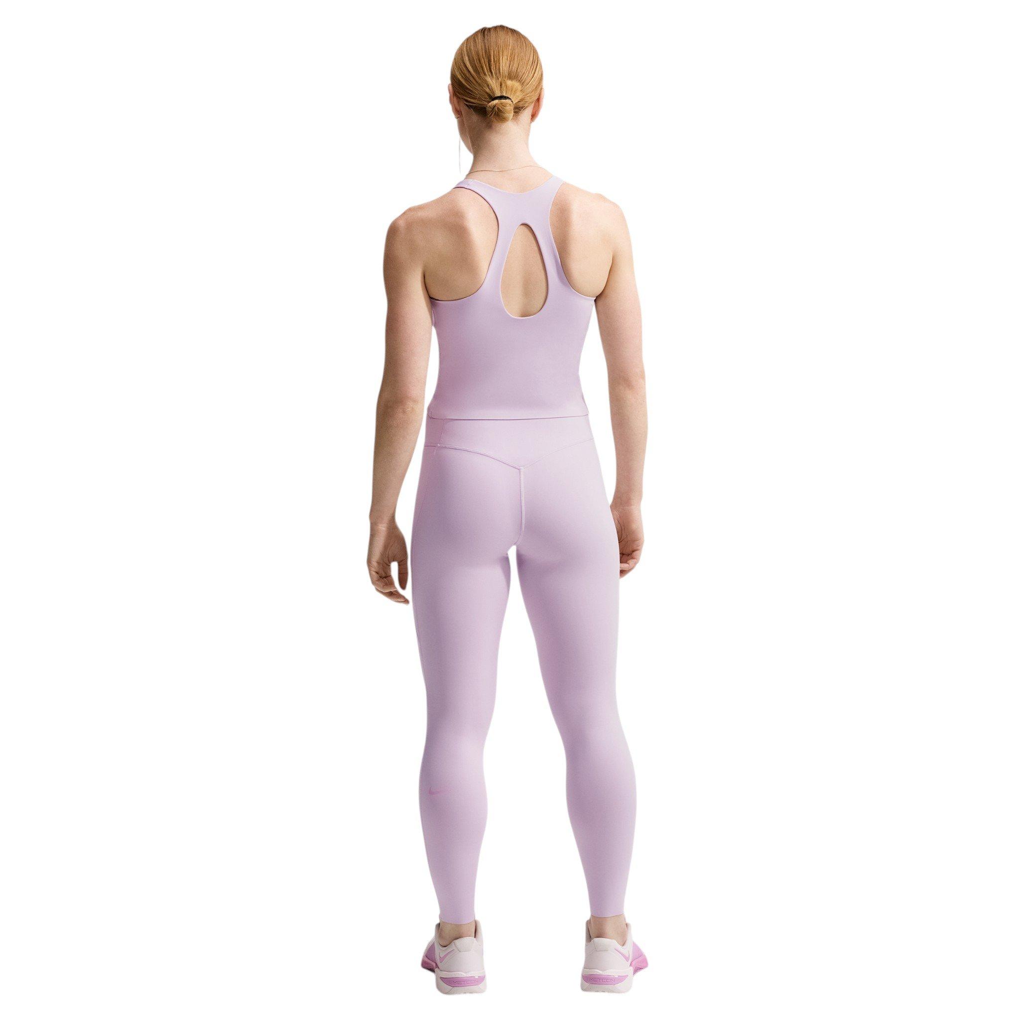 Nike Women's Universa Med-Support Padded Sports Bra Tank - Bleached Lilac - BLEACHED LILAC 
